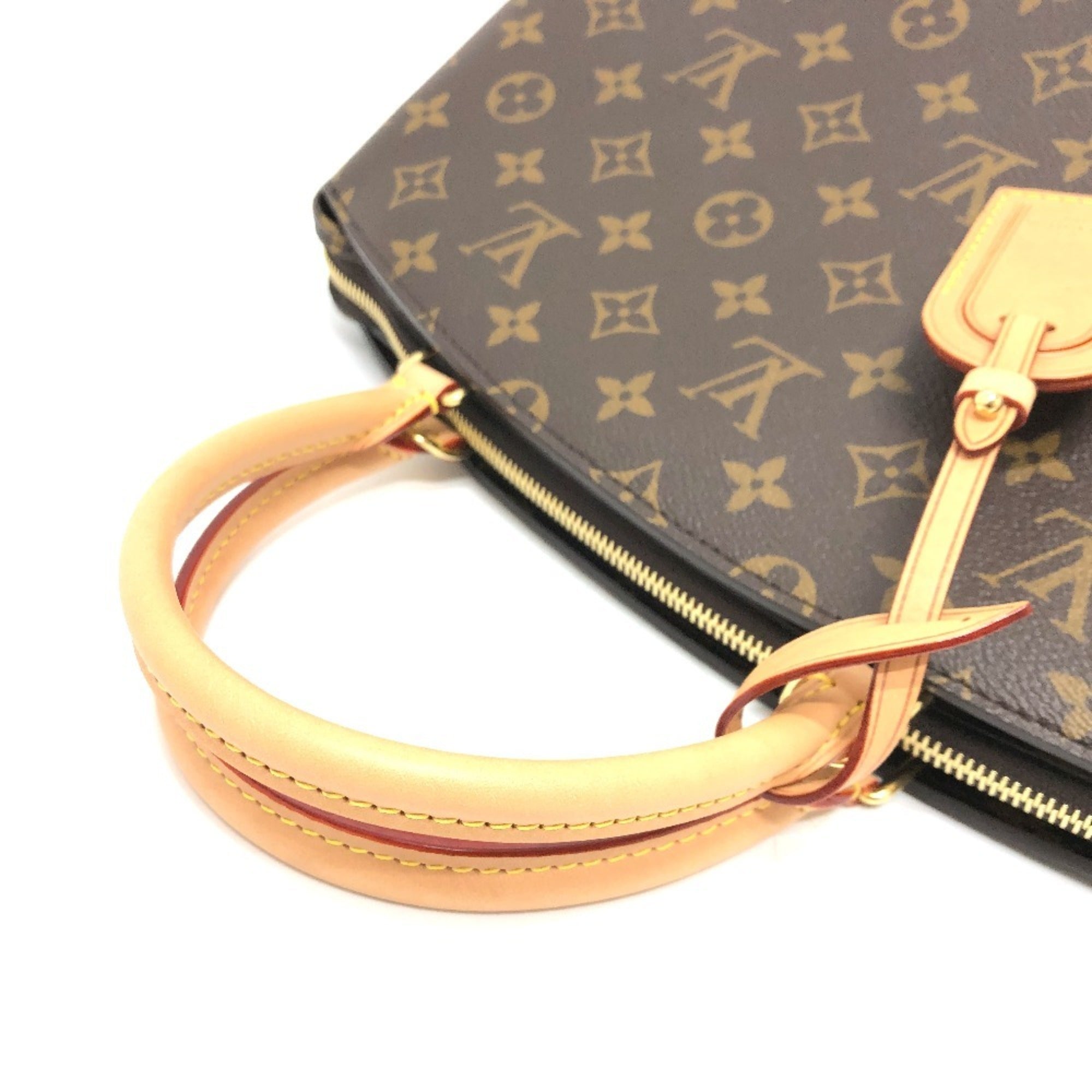 Louis Vuitton Monogram Brown Galle Monogram Red Color Monogram Handbag (Pre-Owned)