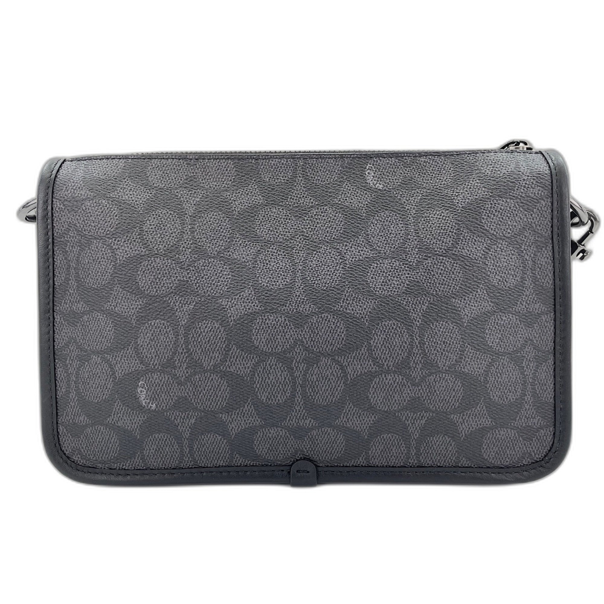 Coach Black Canvas Shoulder Bag (Pre-Owned)