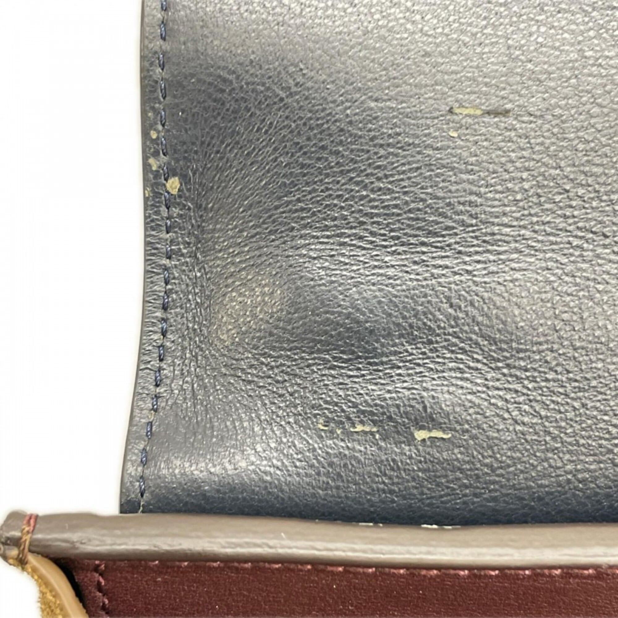 Celine Wine Leather Handbag (Pre-Owned)