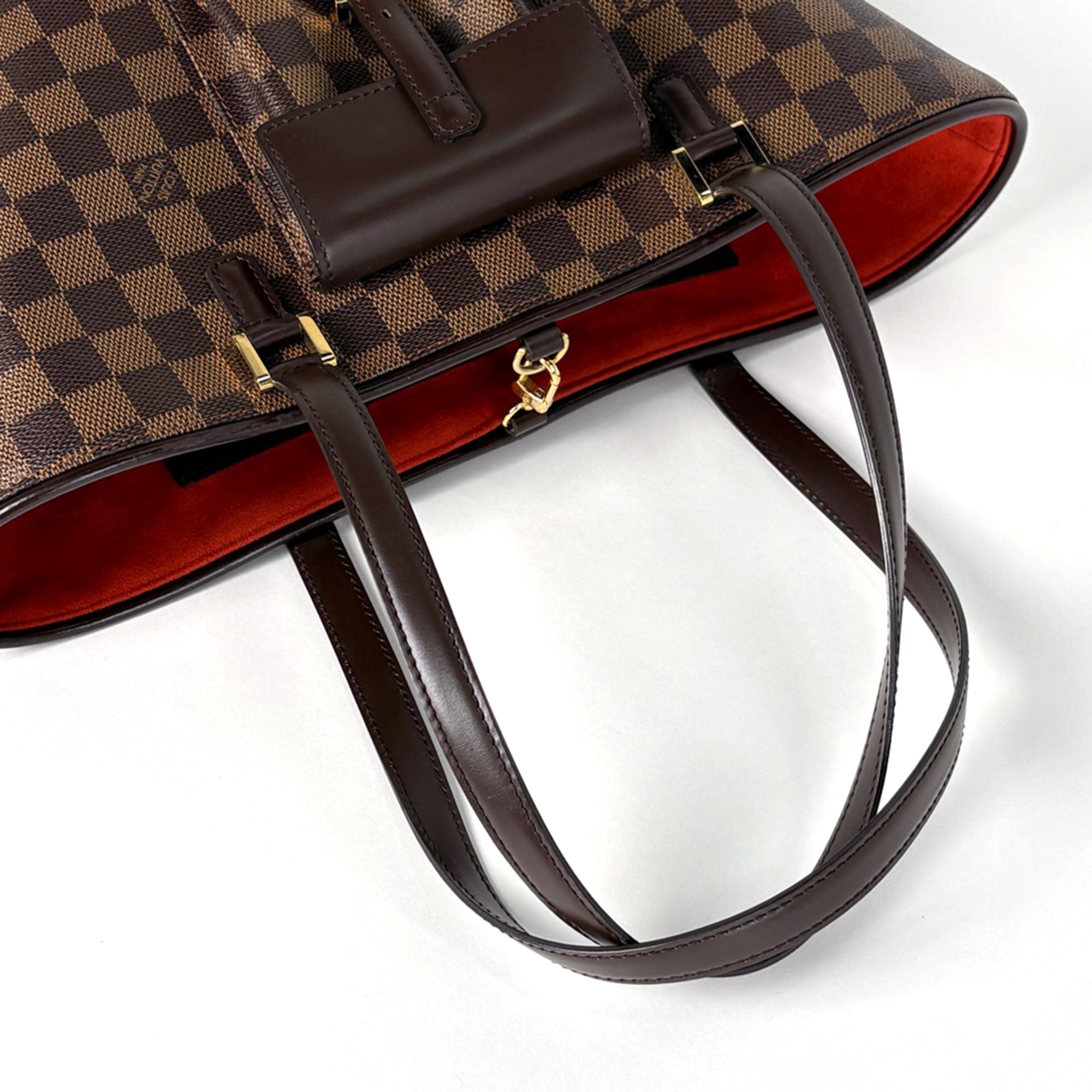 Louis Vuitton Brown Damier Canvas Damier Canvas Handbag Shoulder Bag (Pre-Owned)