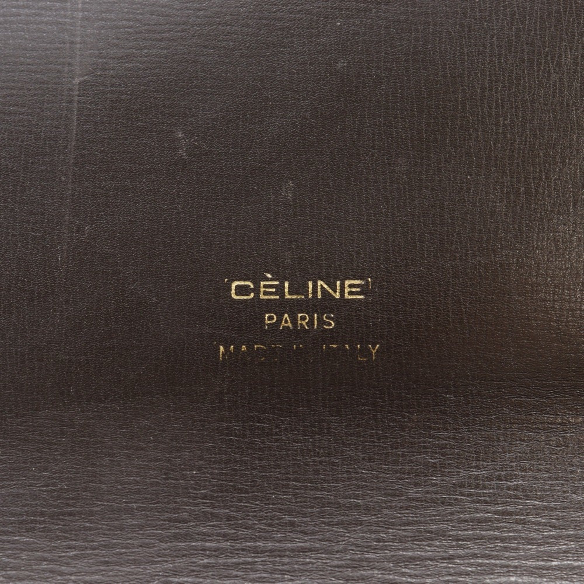 Celine Brown Canvas Leather Handbag (Pre-Owned)