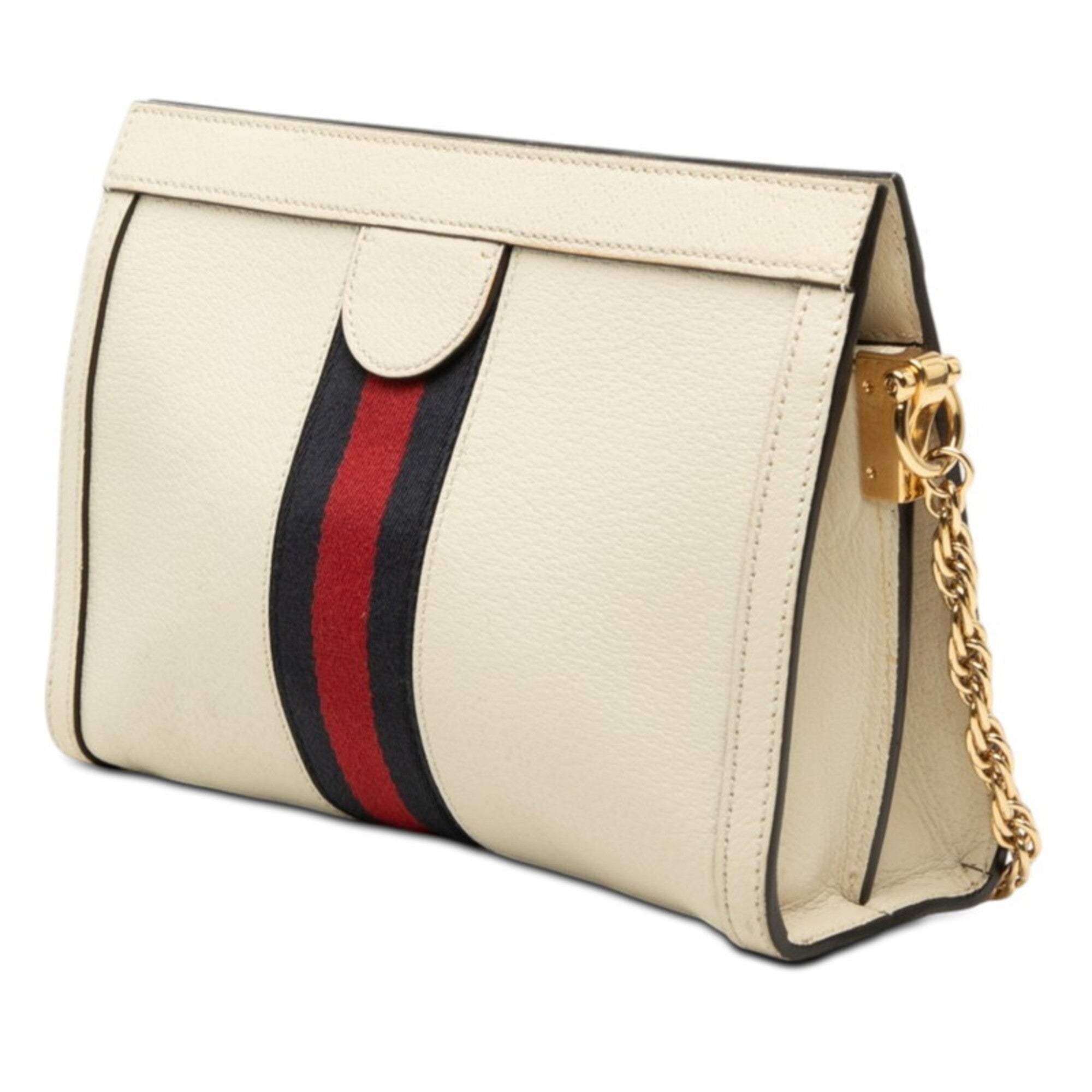 Gucci Gg Marmont Beige Multi-Color Leather Shoulder Bag (Pre-Owned)