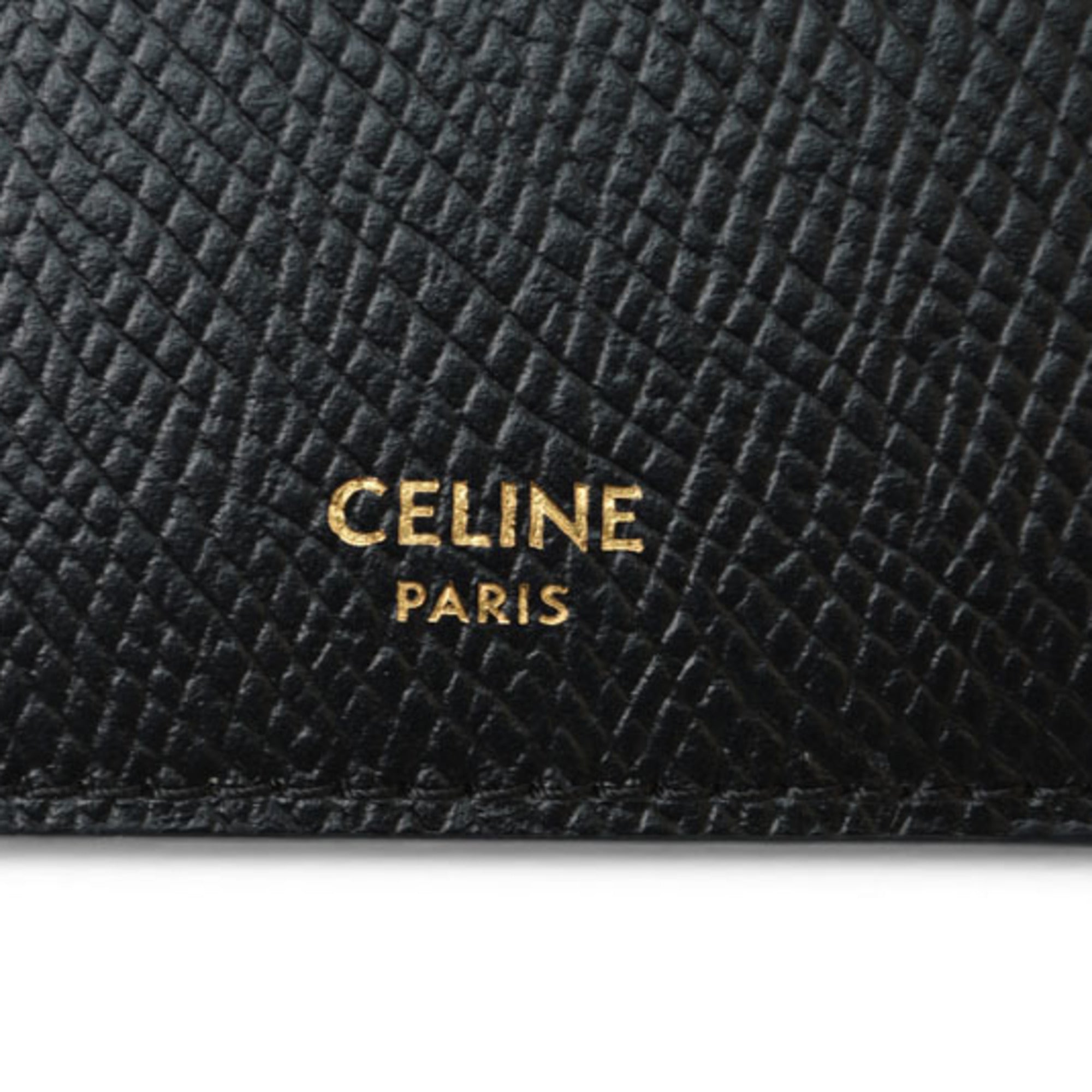 Celine Black Leather Card Wallet (Pre-Owned)