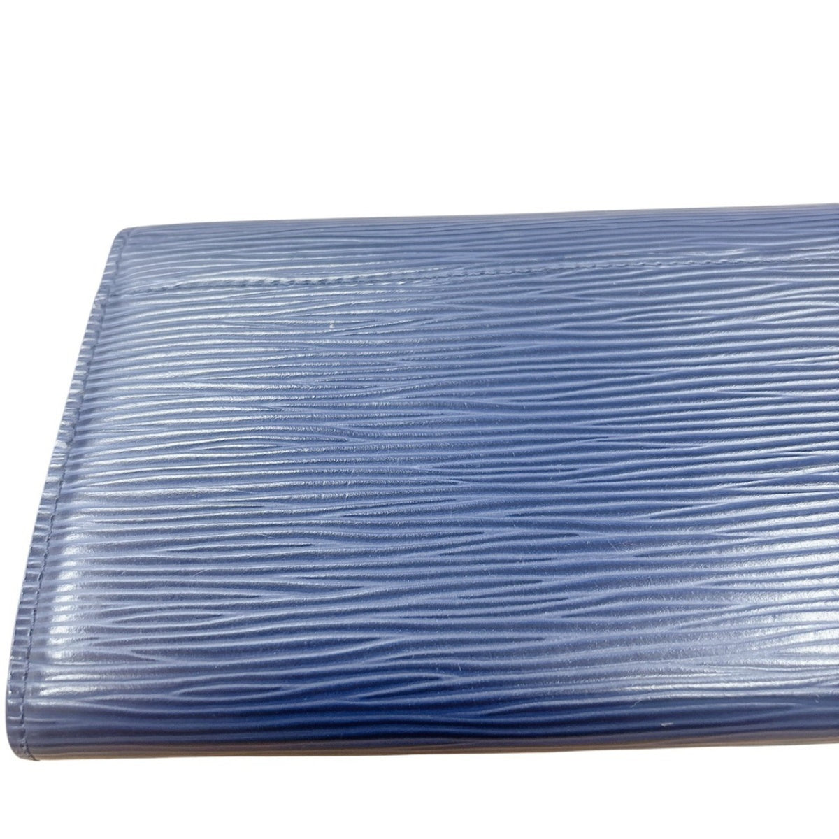 Louis Vuitton Blue Epi Leather Long Wallet (Bi-Fold) (Pre-Owned)