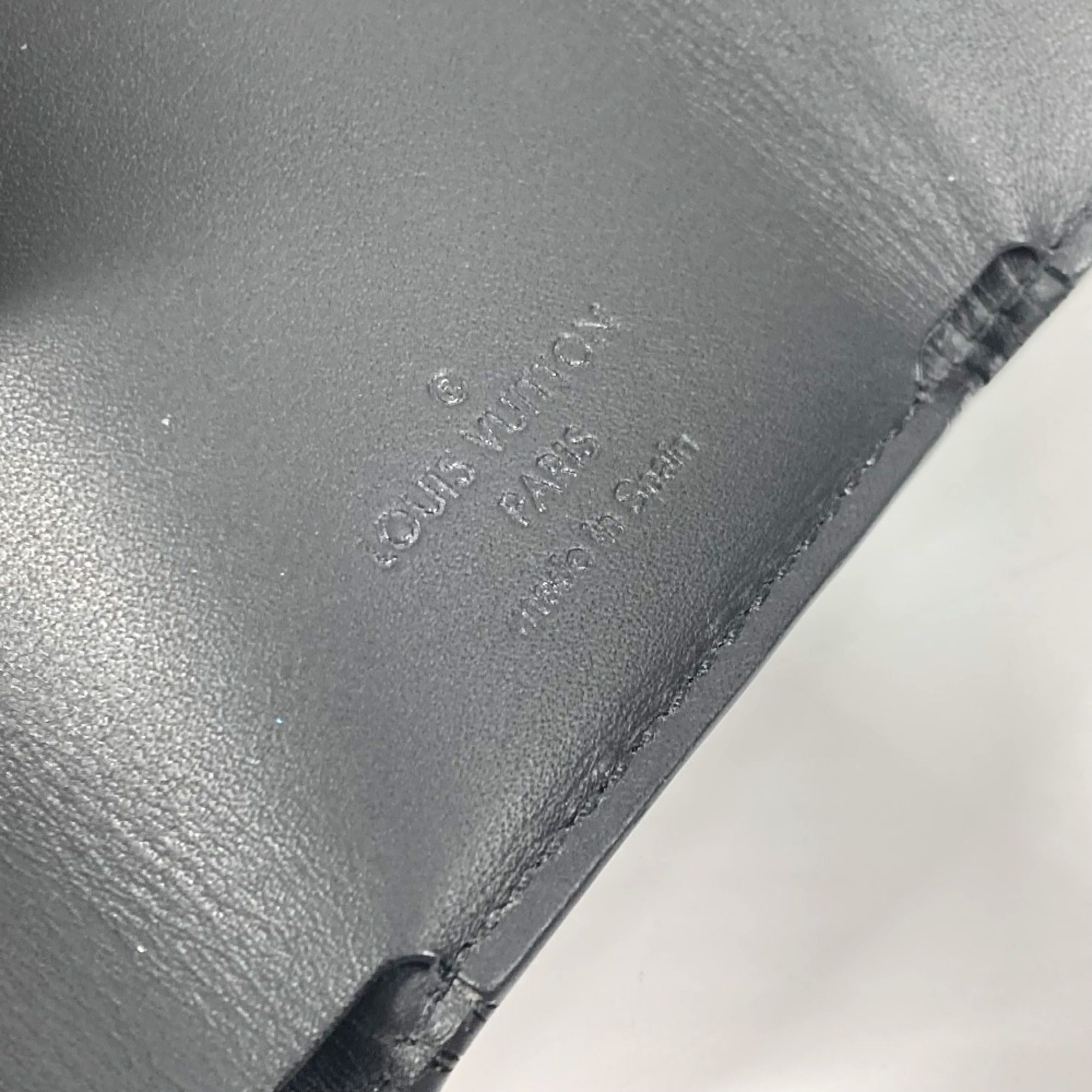 Louis Vuitton Monogram Shadow Black Noir Monogram Shadow Wallet (Tri-Fold) (Pre-Owned)