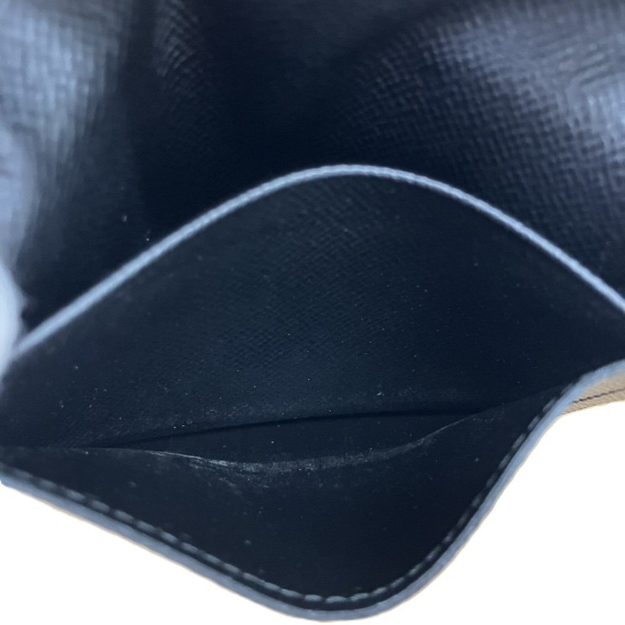 Louis Vuitton Black Leather Coin Purse/Coin Case (Pre-Owned)