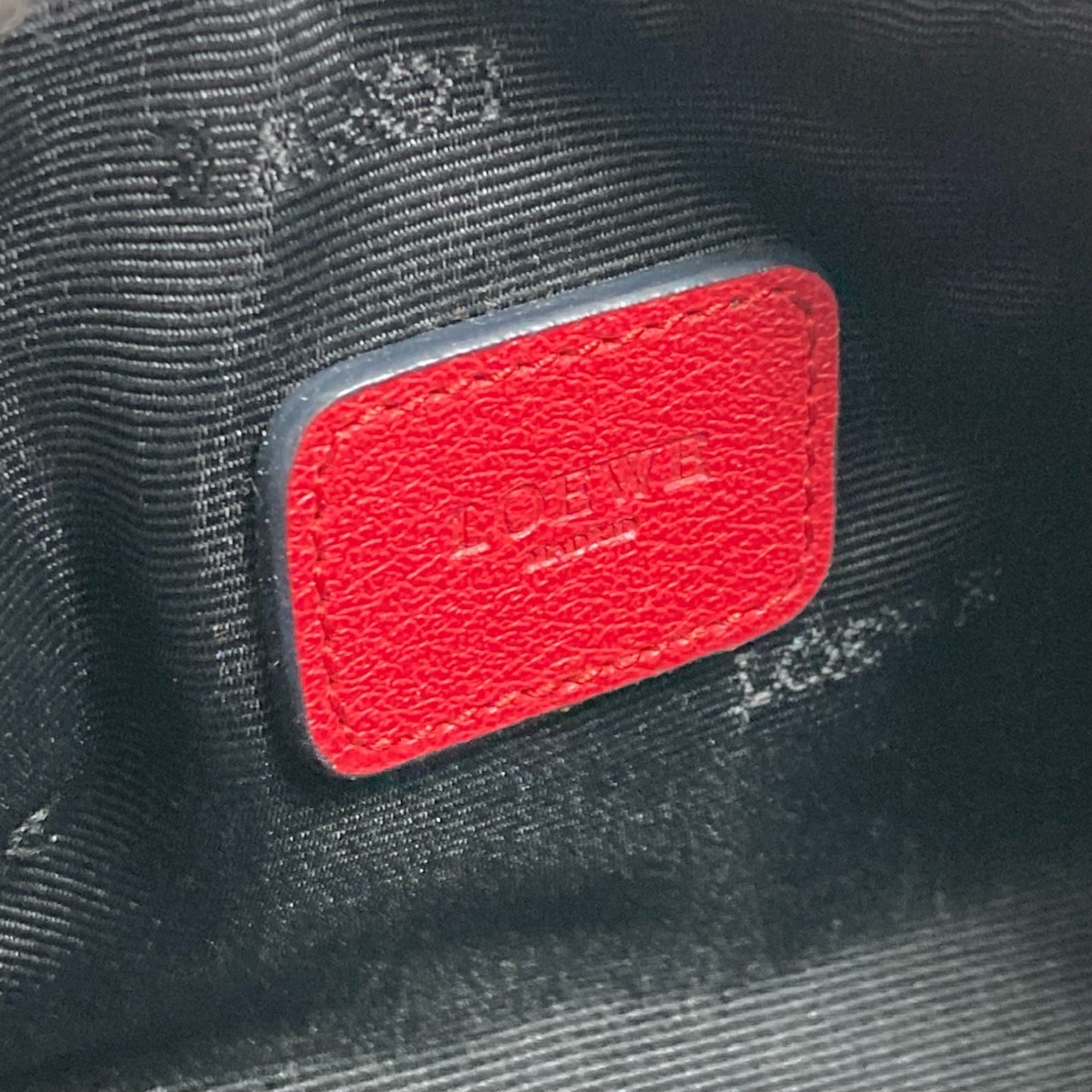 Loewe Red Leather Pouch (Pre-Owned)