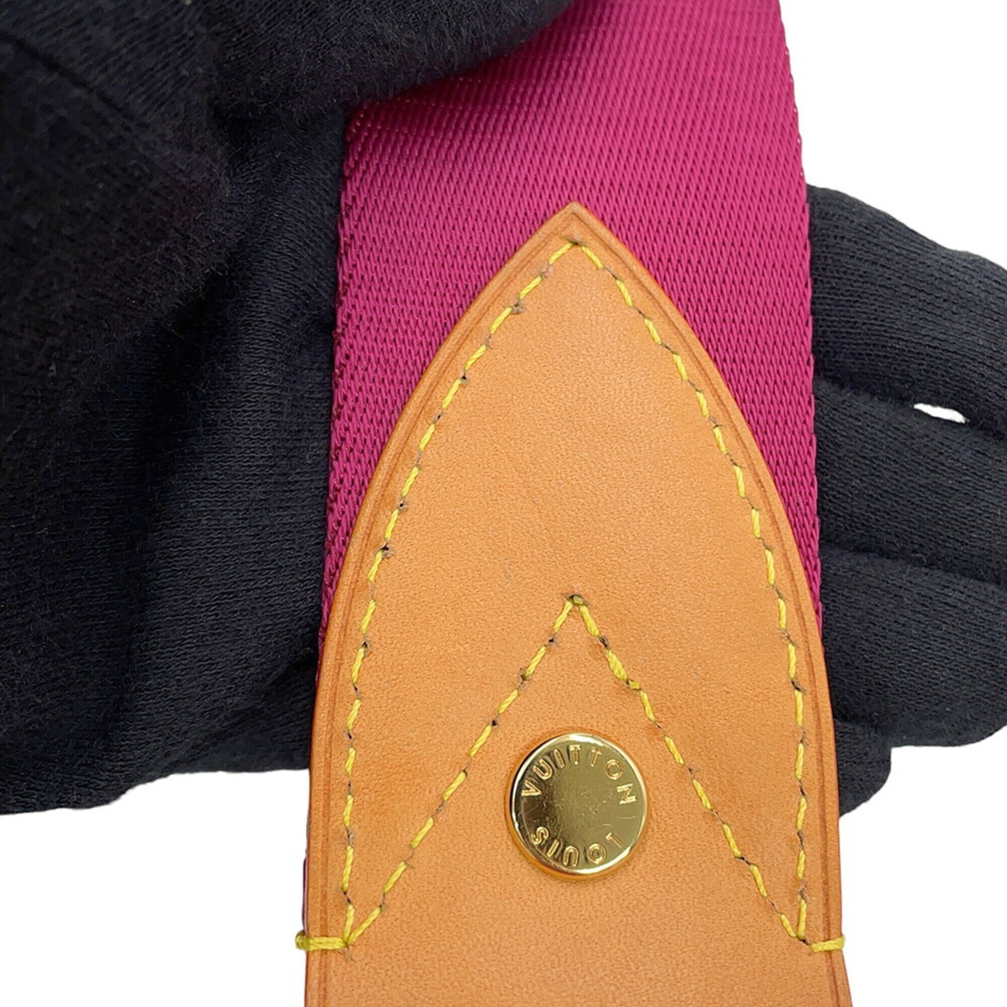 Louis Vuitton Rouge Fauviste Monogram Denim Shoulder Bag (Pre-Owned)