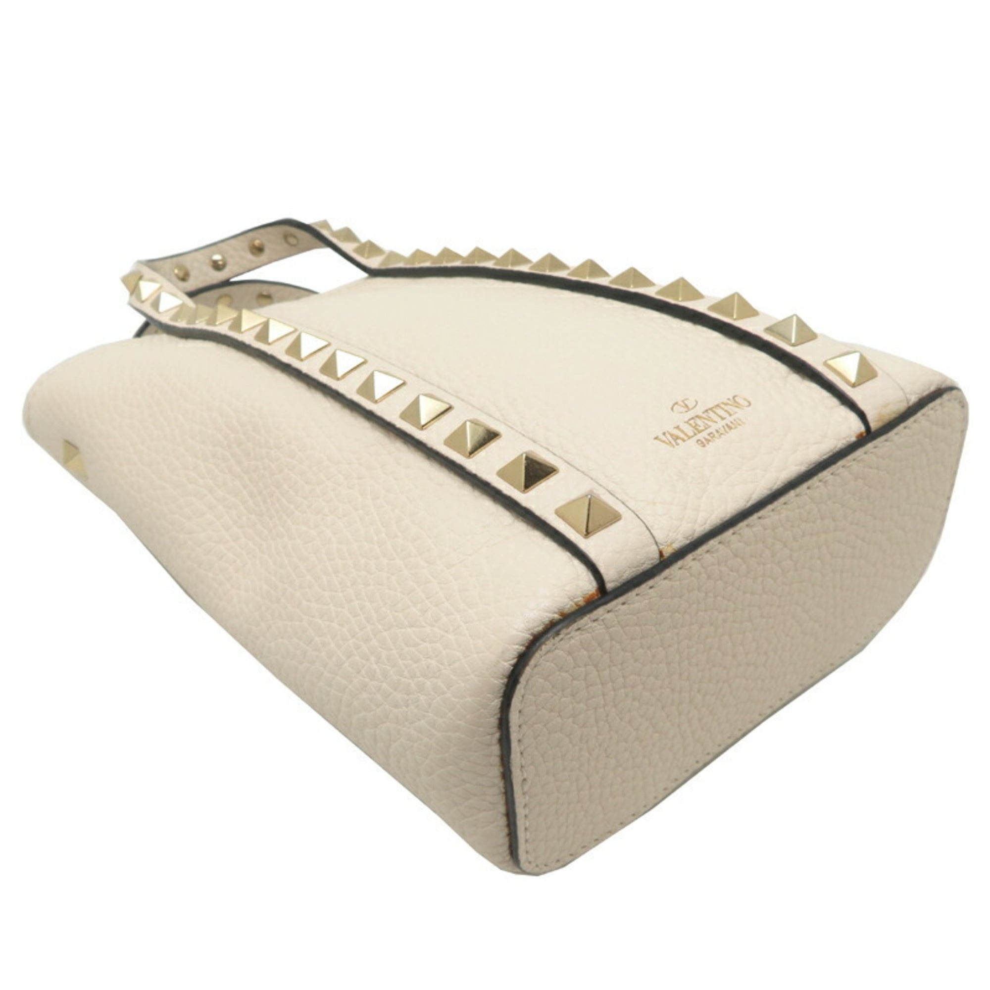 Valentino Garavani White Leather Handbag (Pre-Owned)