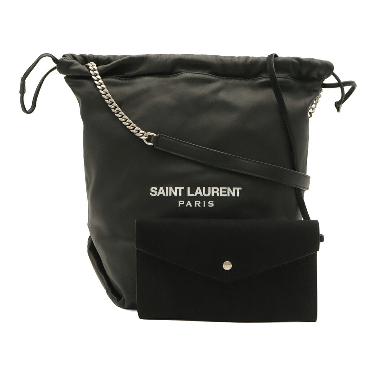 Yves Saint Laurent Black Leather Shoulder Bag (Pre-Owned)
