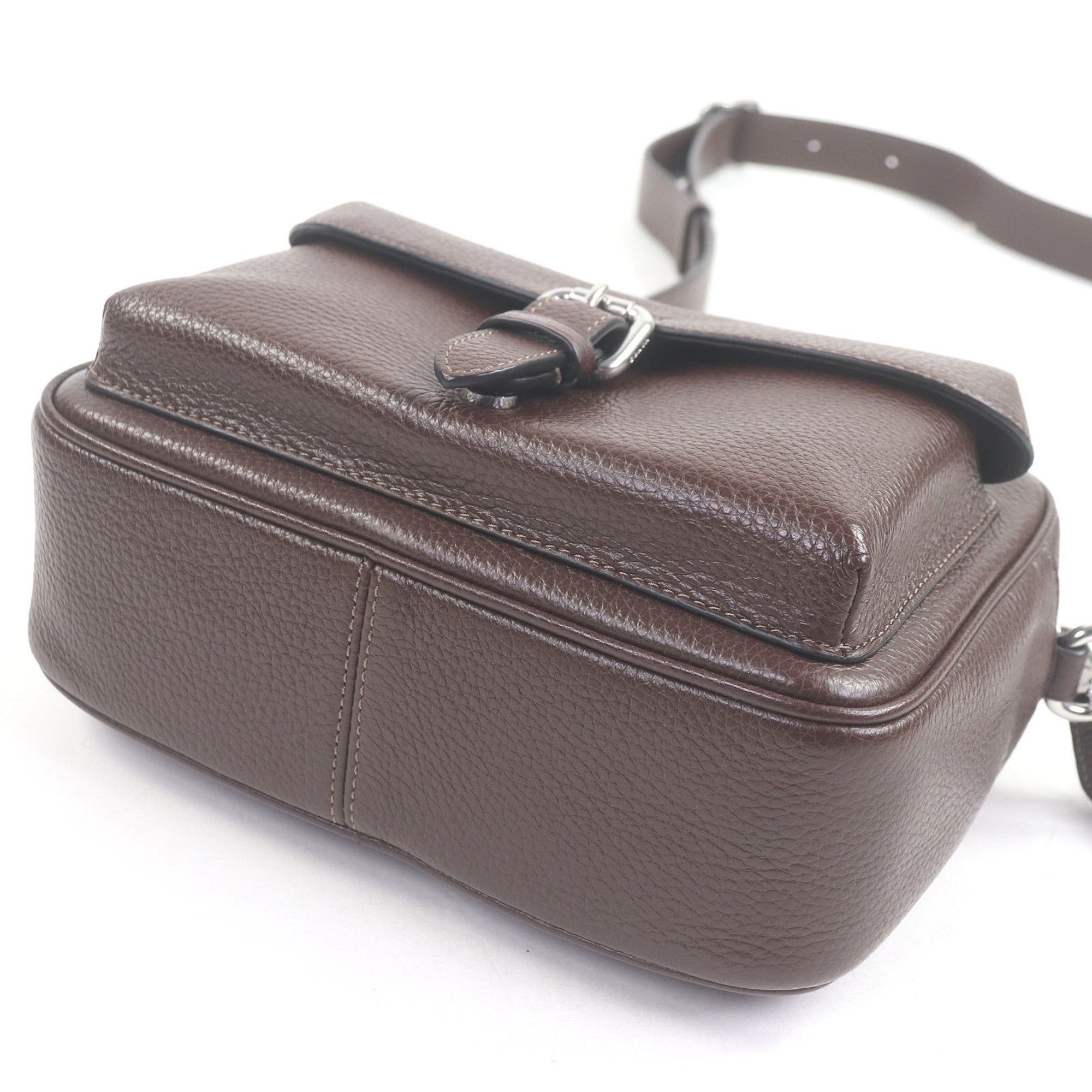 Coach Brown Leather Shoulder Bag (Pre-Owned)