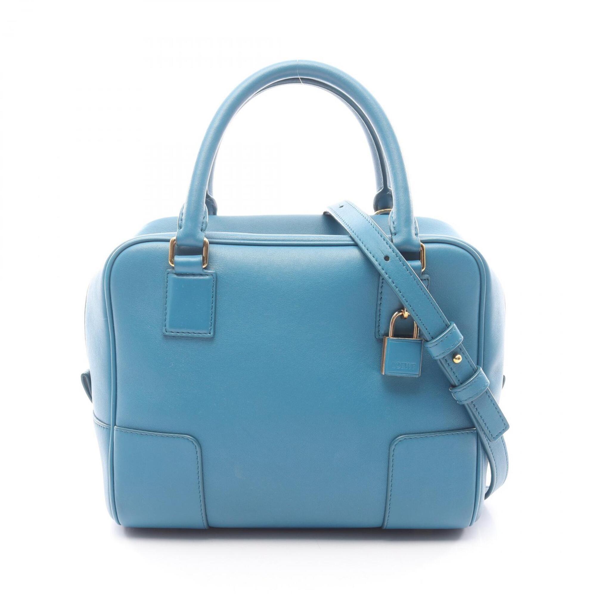 Loewe Blue Leather Handbag (Pre-Owned)