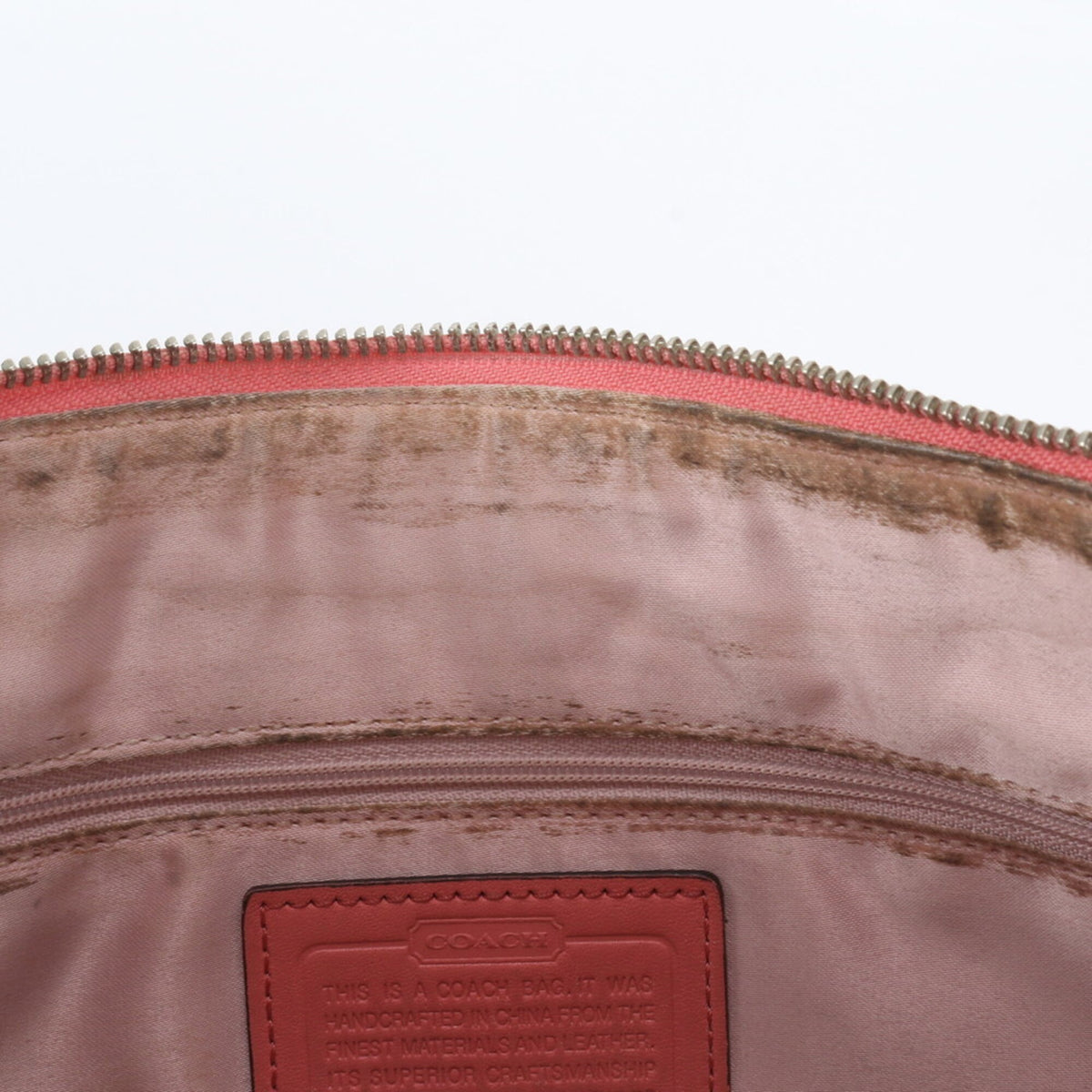 Coach Pink Leather Handbag Shoulder Bag Tote Bag (Pre-Owned)