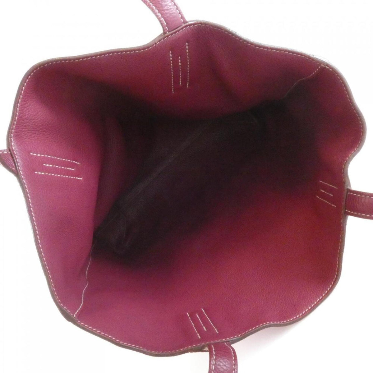 Hermes Bougainvillier Red Color Taurillon Clemence Leather Handbag (Pre-Owned)
