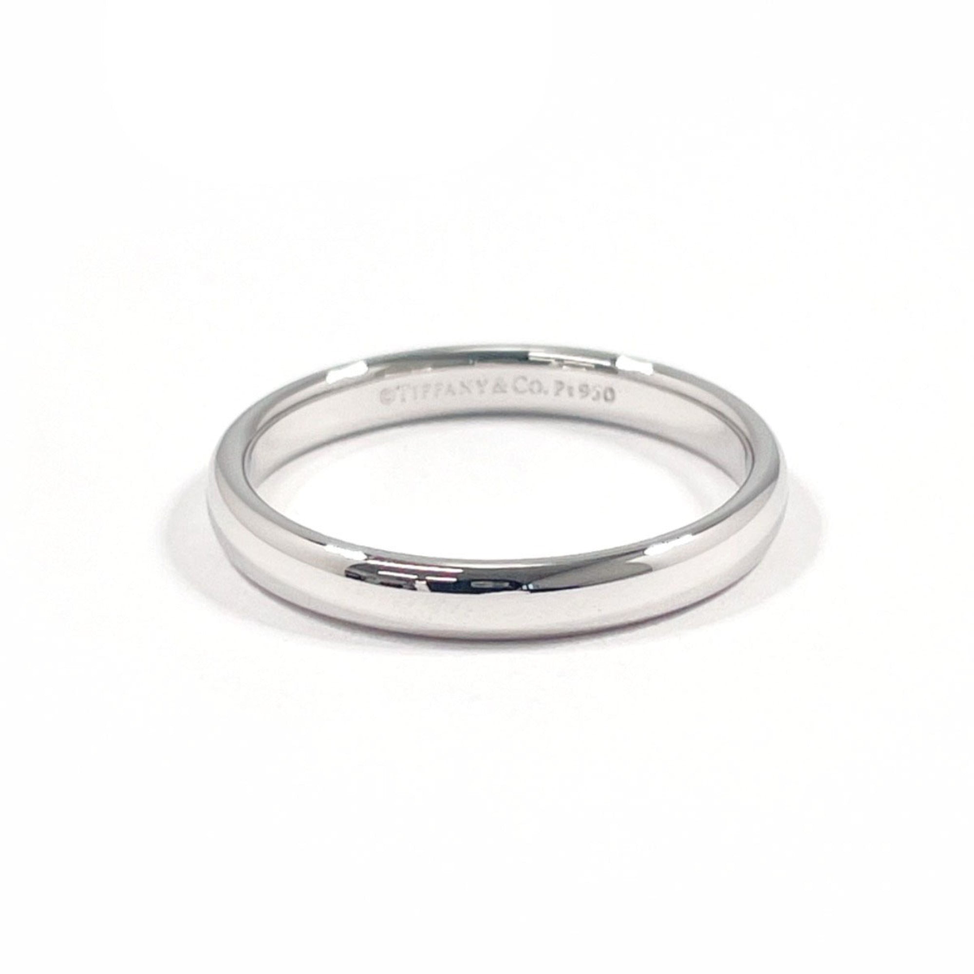 Tiffany Silver Platinum 950 Band Ring (Pre-Owned)