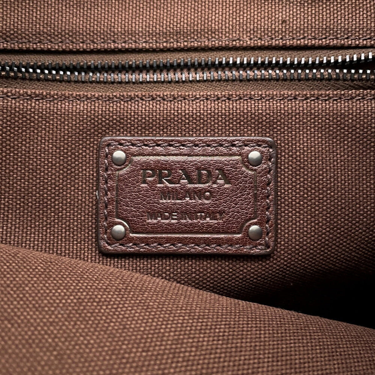 Prada Brown Cocoa Leather Handbag Shoulder Bag (Pre-Owned)
