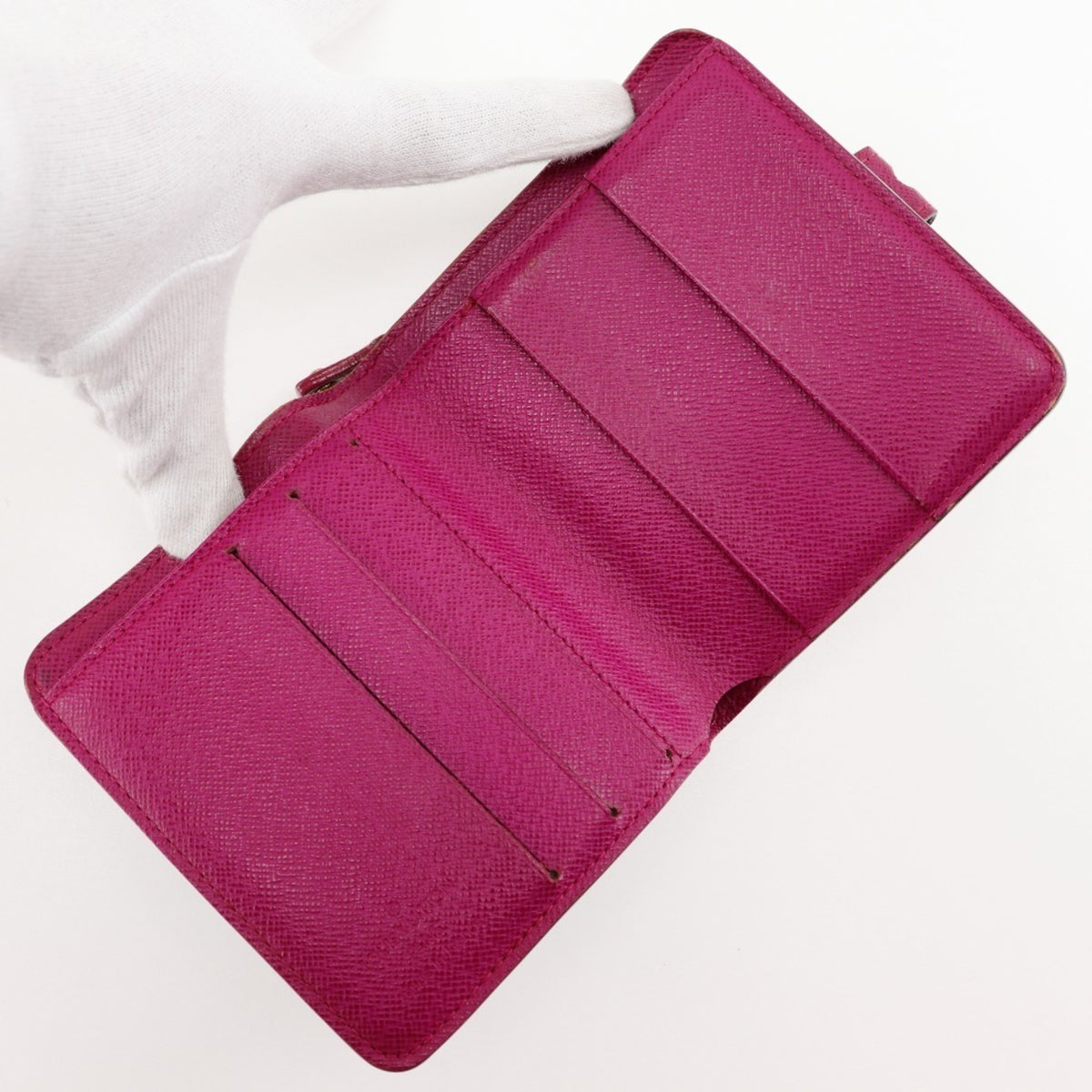 Louis Vuitton Brown Fuchsia Monogram Pink Monogram Wallet (Bi-Fold) (Pre-Owned)