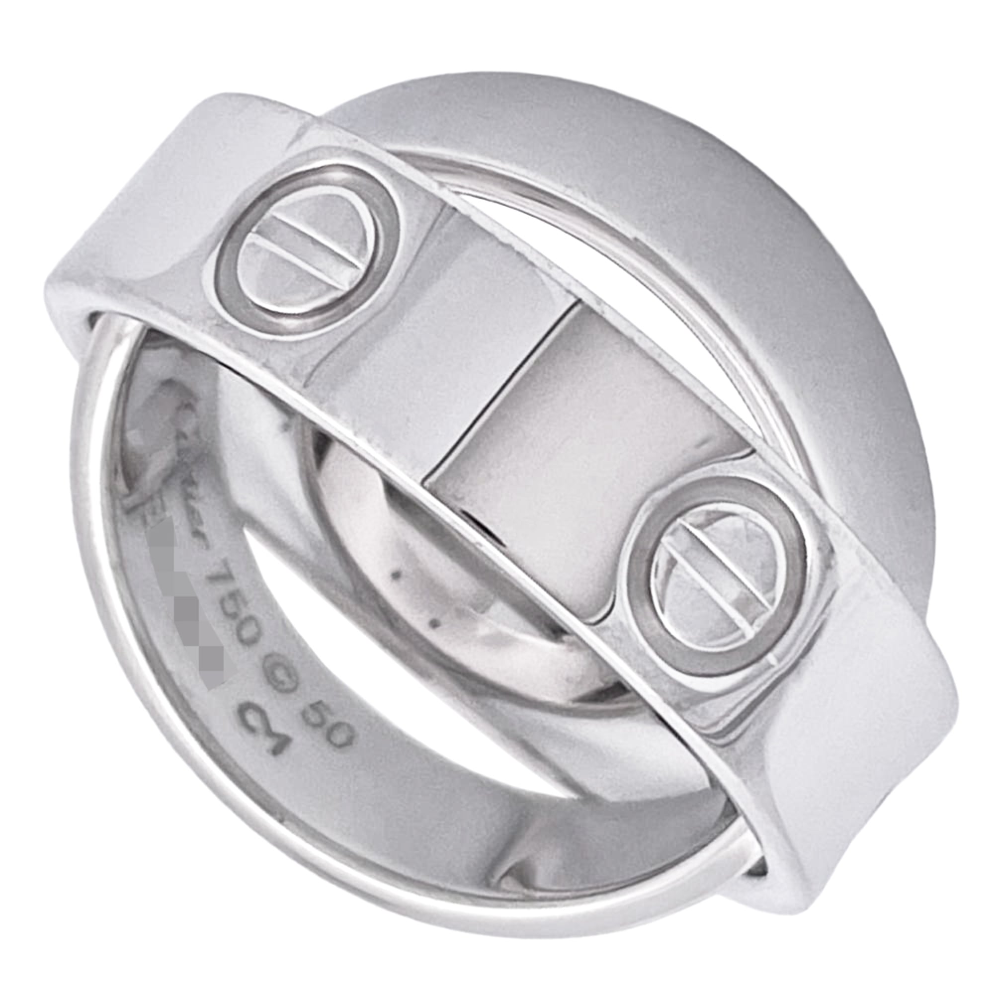 Cartier Love White Gold (18K) Band Ring (Pre-Owned)
