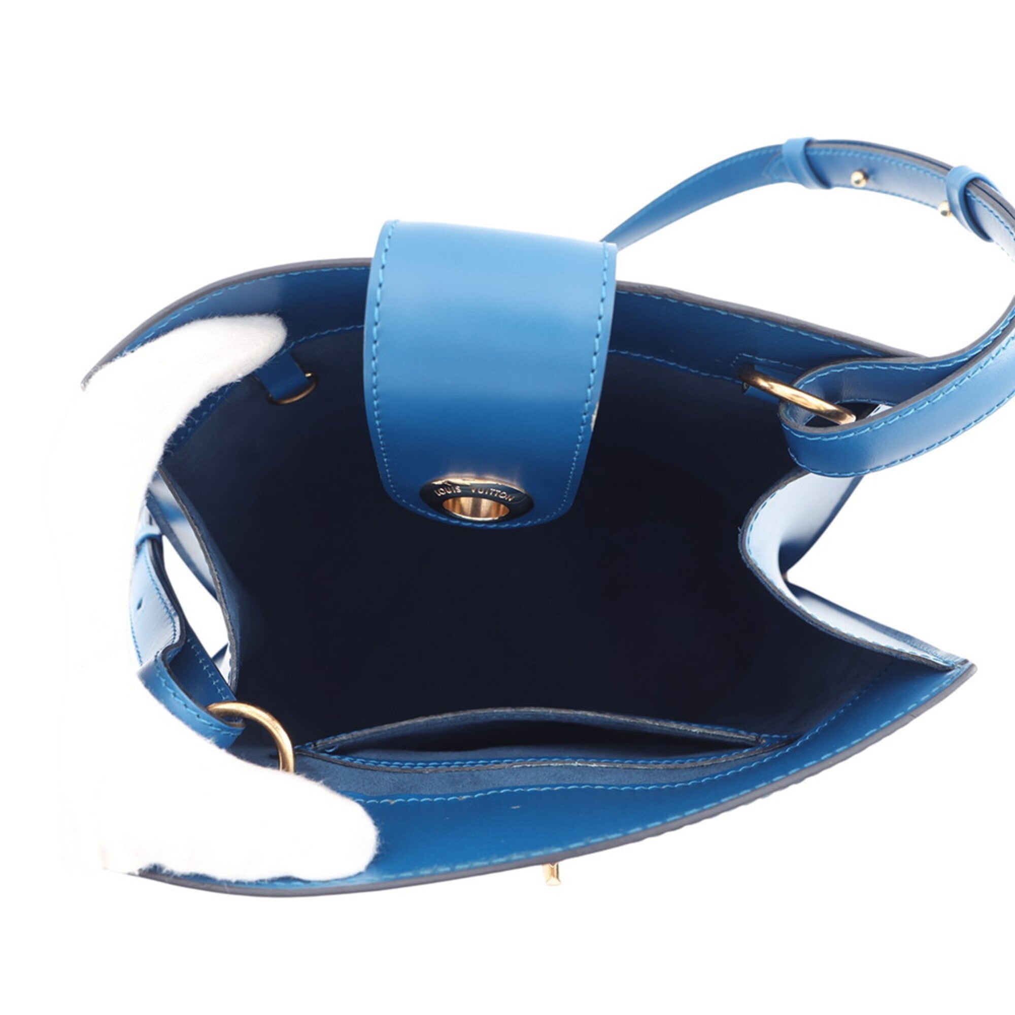 Louis Vuitton Toledo Blue Epi Leather Handbag Shoulder Bag (Pre-Owned)