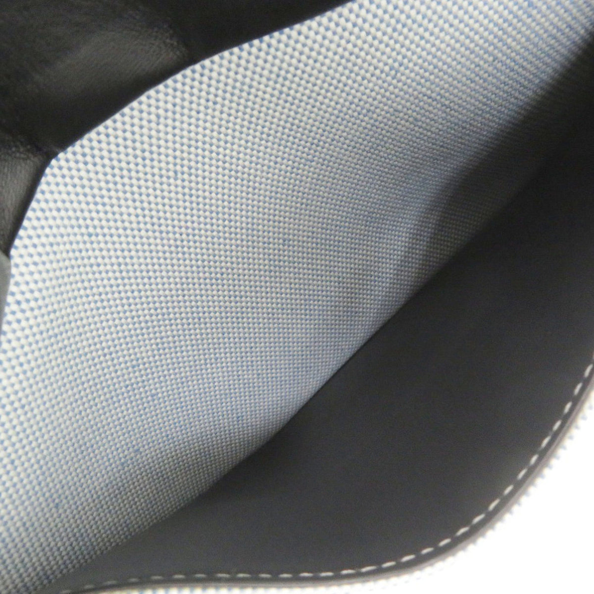 Burberry Black Blue Canvas Leather Shoulder Bag (Pre-Owned)