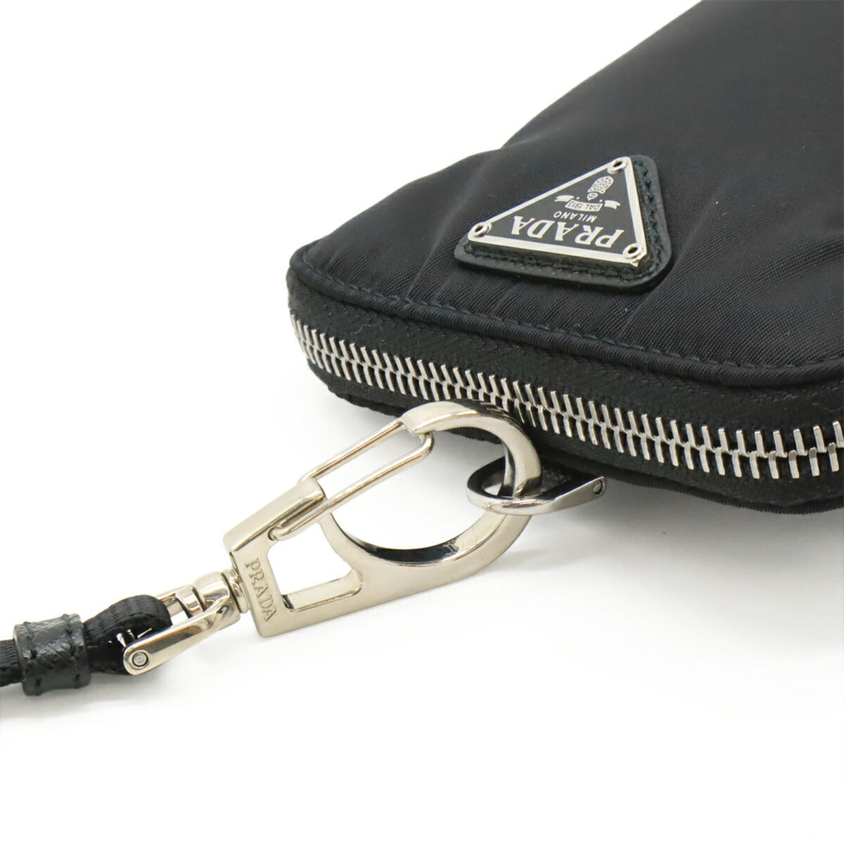 Prada Black Nero Nylon Handbag Pouch Shoulder Bag (Pre-Owned)