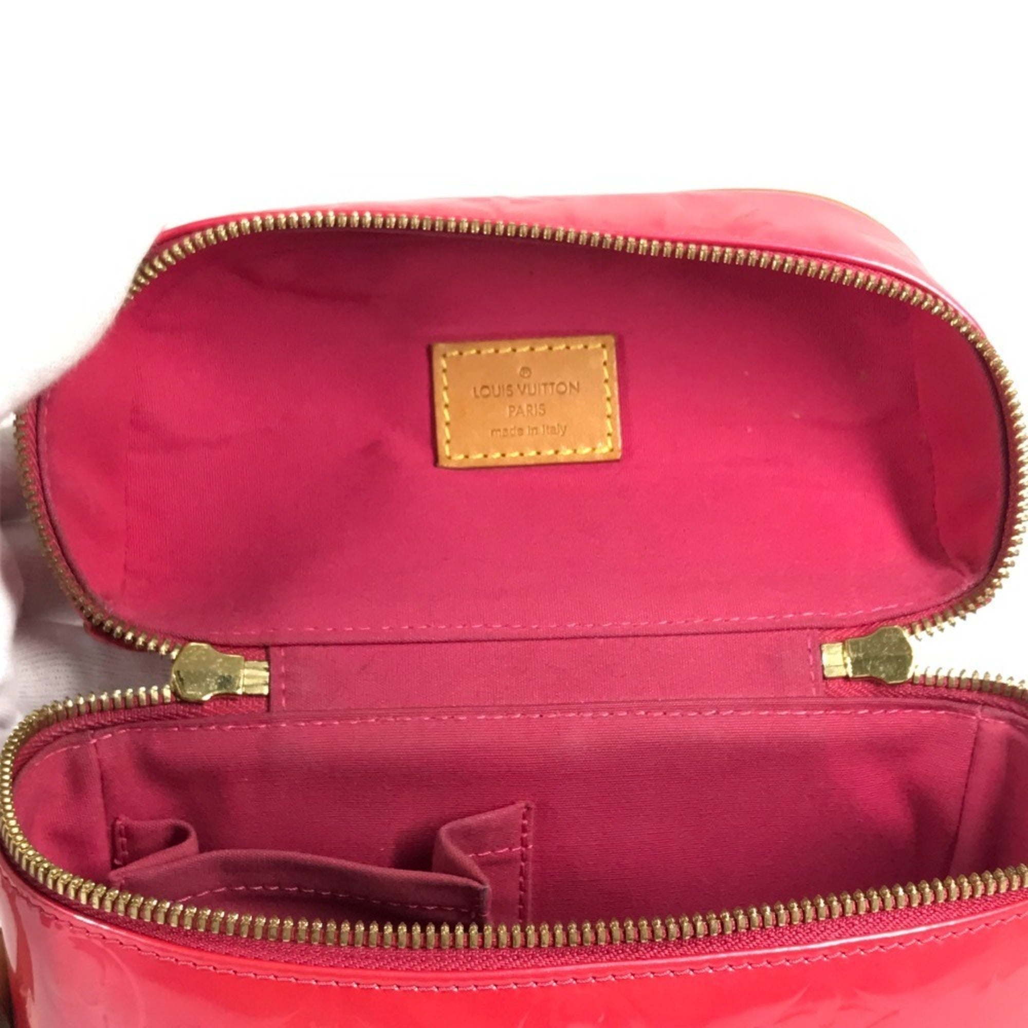 Louis Vuitton Fuchsia Pink Pink Monogram Vernis Pochette Shoulder Bag (Pre-Owned)