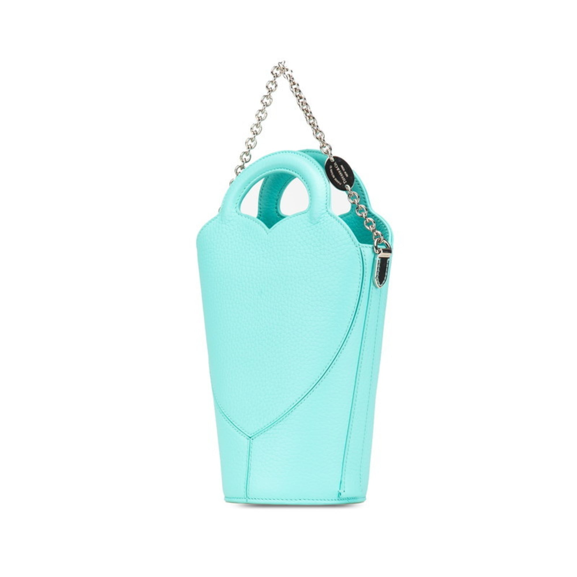 Tiffany Tiffany Blue Leather Handbag Shoulder Bag (Pre-Owned)