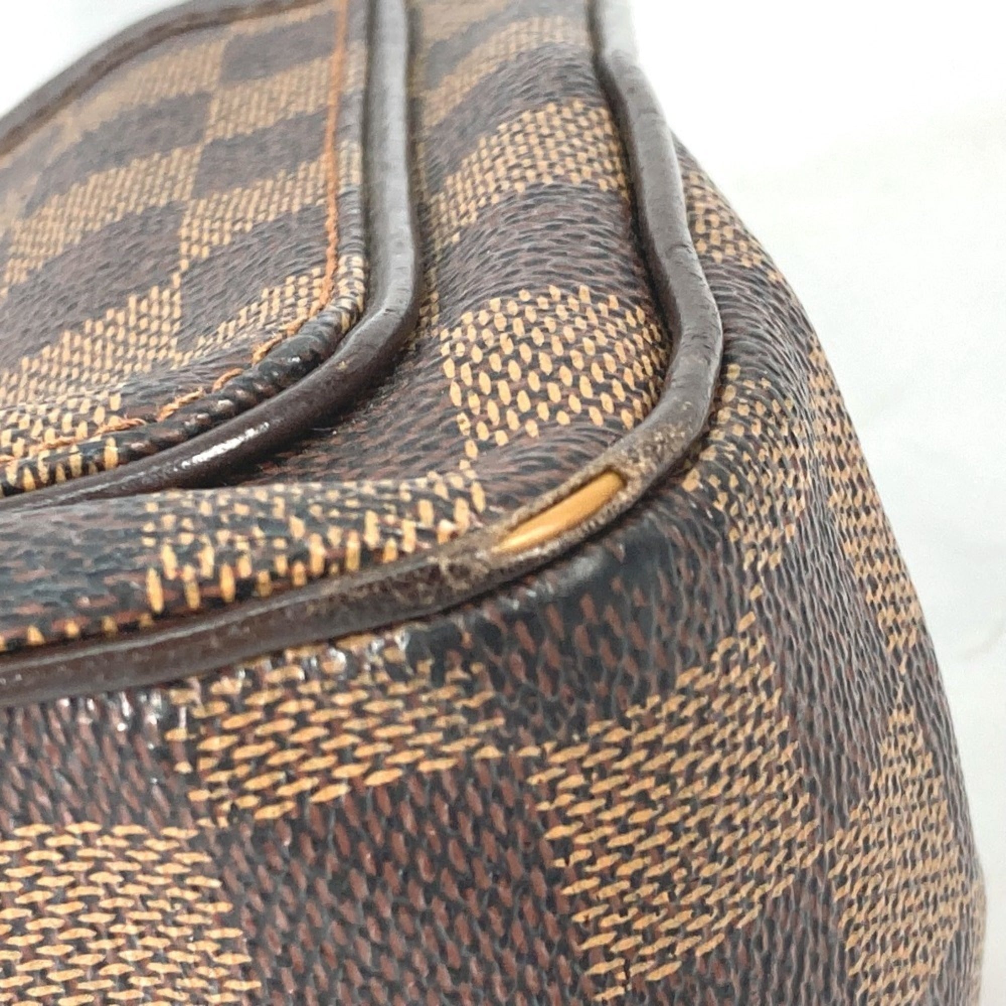 Louis Vuitton Damier Brown Damier Canvas Ebene Damier Canvas Shoulder Bag (Pre-Owned)