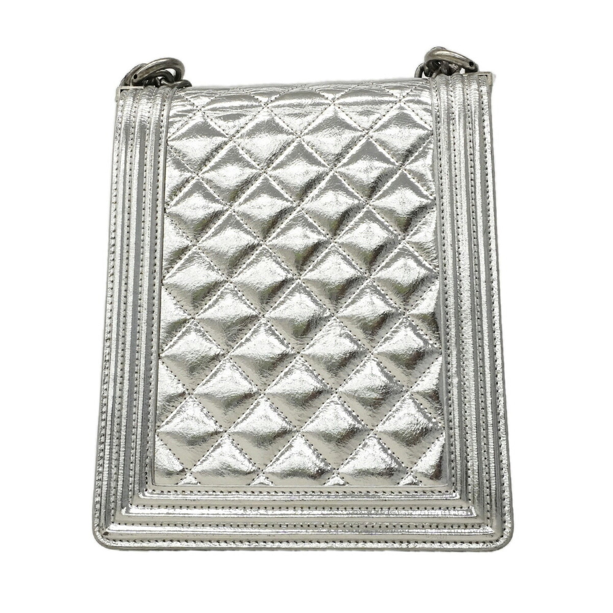 Chanel Silver Shoulder Bag (Pre-Owned)