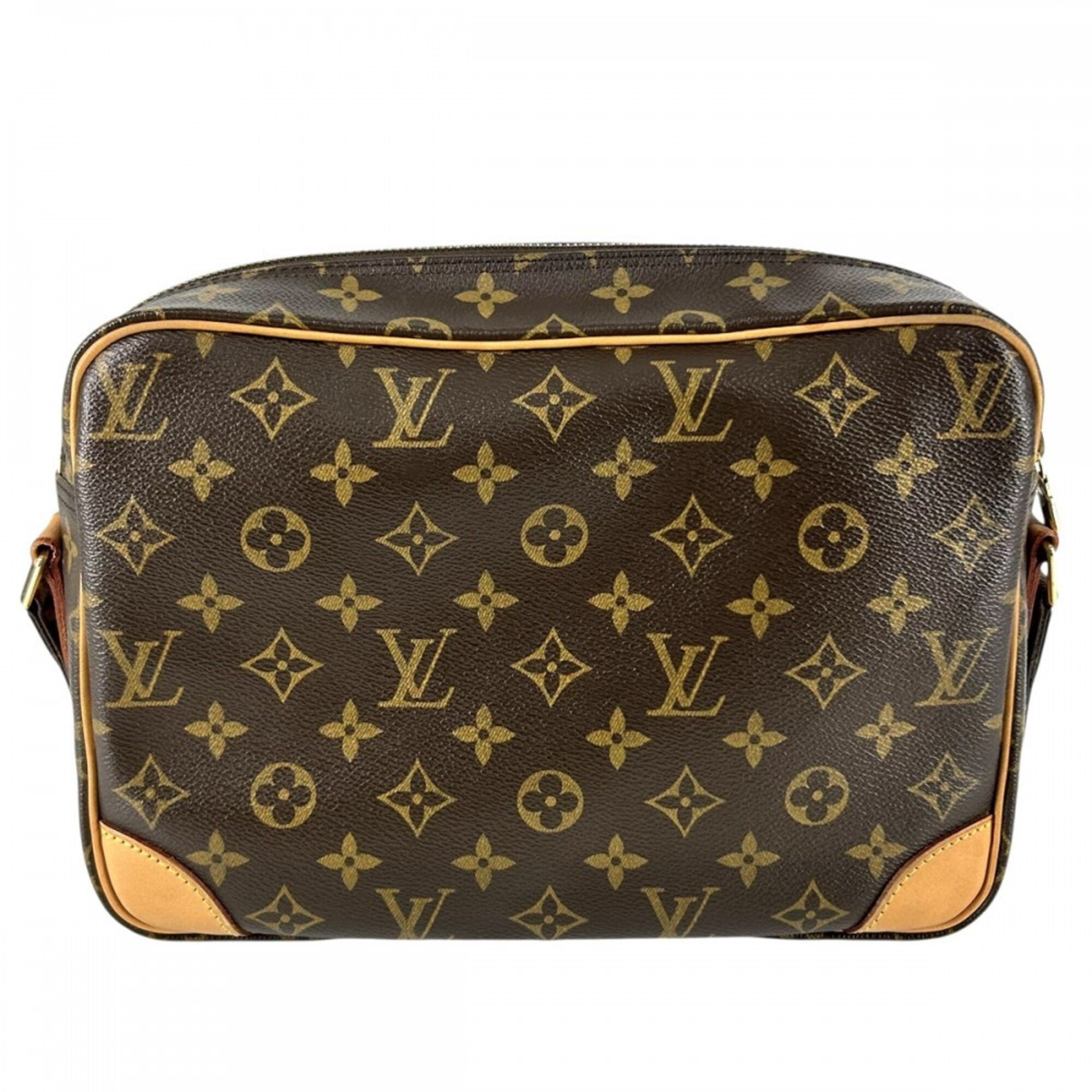 Louis Vuitton Brown Monogram Canvas Shoulder Bag (Pre-Owned)