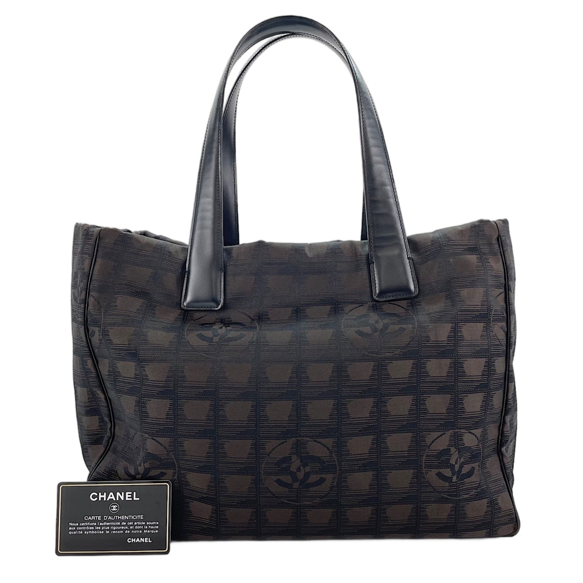 Chanel Brown New Travel Line Tote Bag (Pre-Owned)