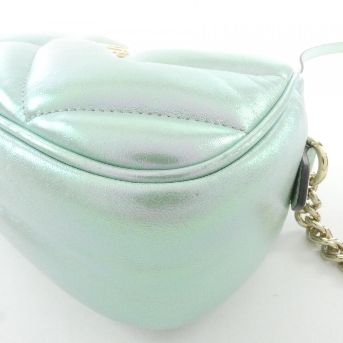 Gucci Green Quilting Leather Shoulder Bag (Pre-Owned)