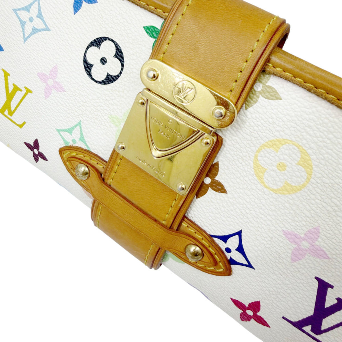 Louis Vuitton Blanc Monogram Multicolore Pouch (Pre-Owned)