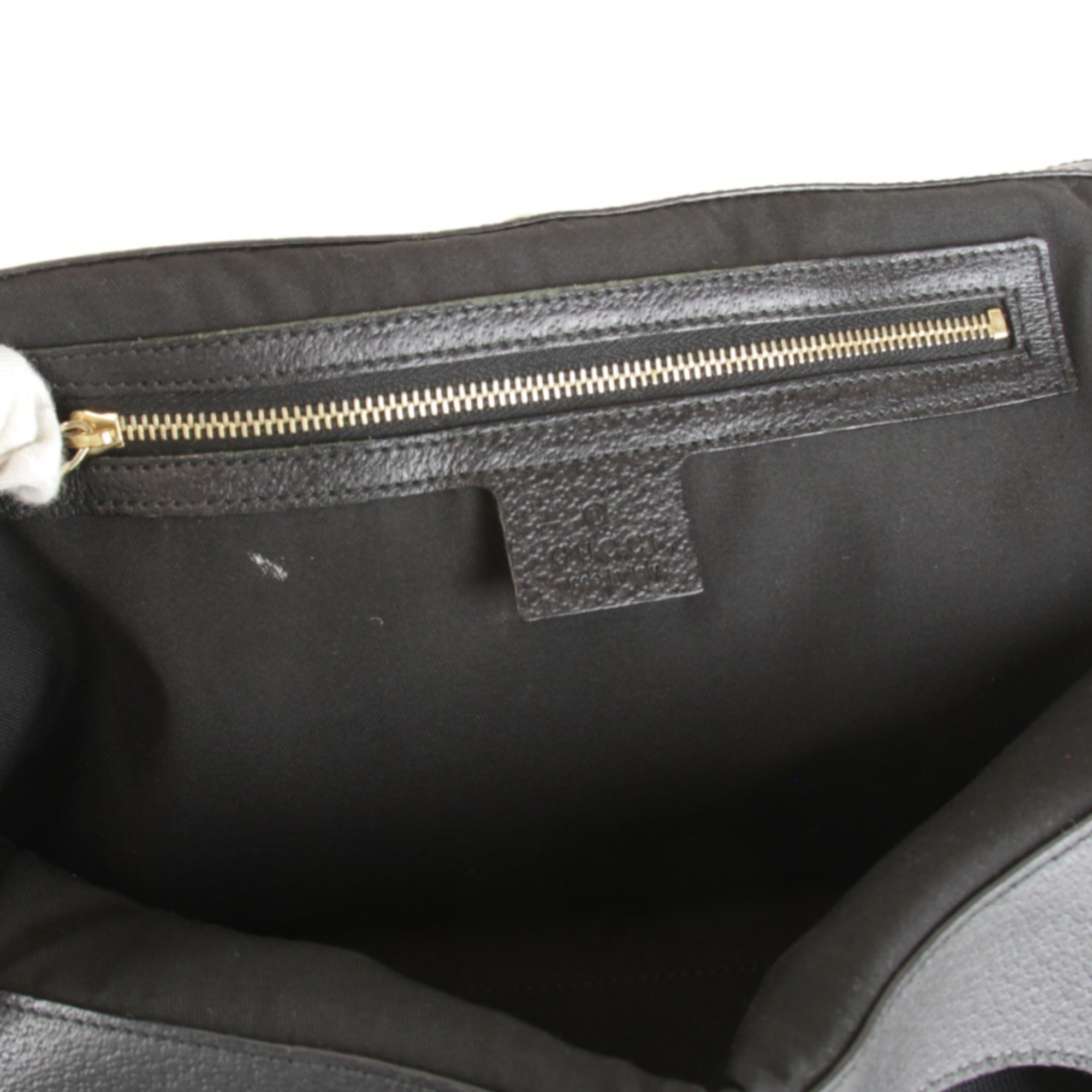 Gucci Black White Gg Canvas Handbag (Pre-Owned)