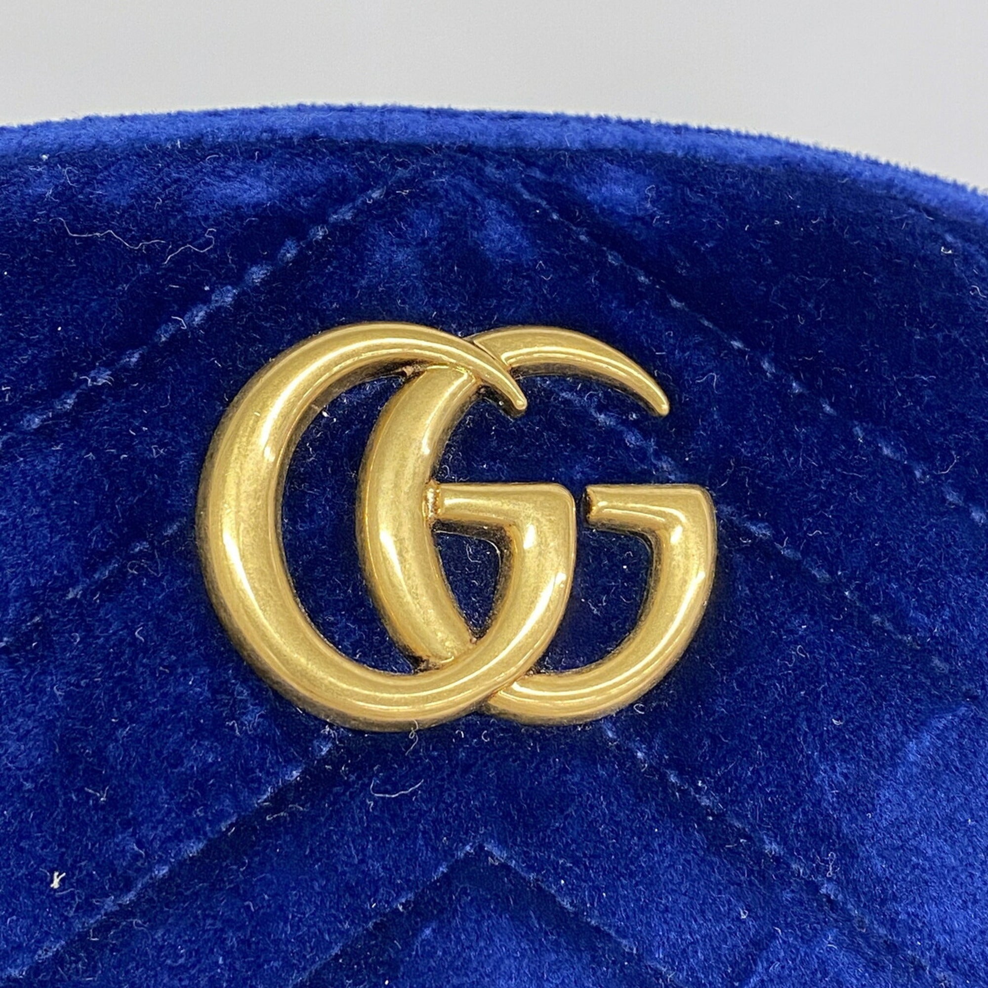 Gucci Blue Suede Fanny Pack (Pre-Owned)