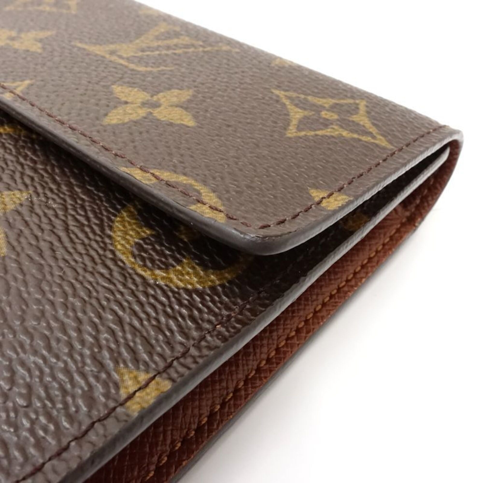 Louis Vuitton Brown Canvas Long Wallet (Bi-Fold) (Pre-Owned)