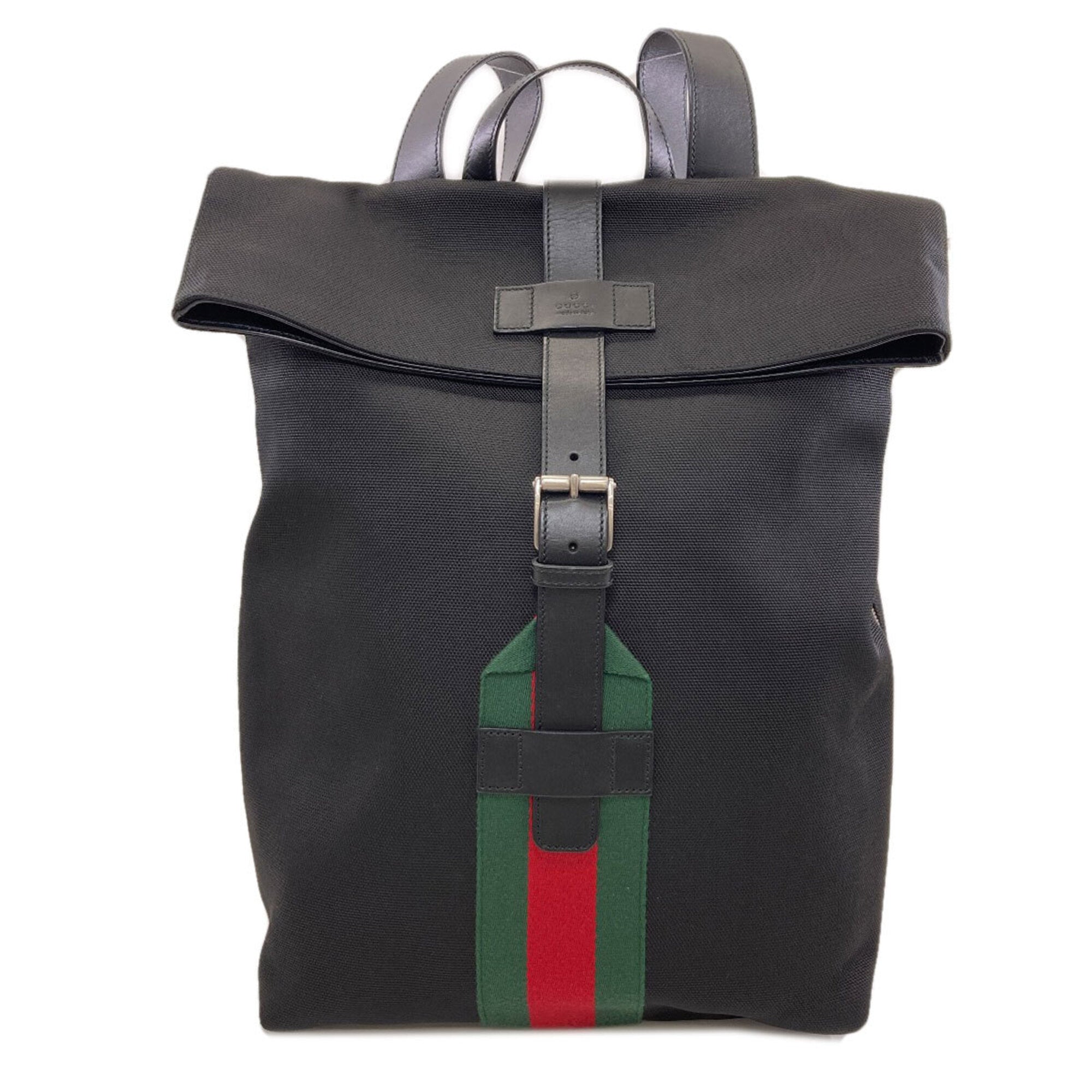 Gucci Black Canvas Backpack (Pre-Owned)