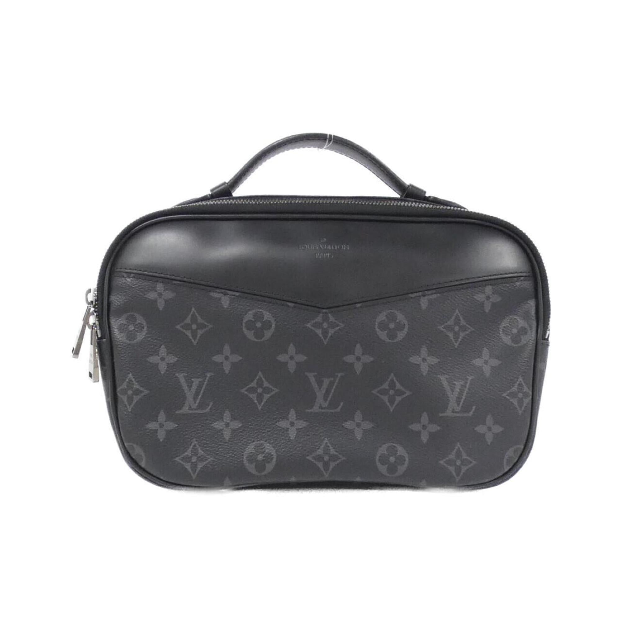 Louis Vuitton Black Coated Canvas Shoulder Bag (Pre-Owned)