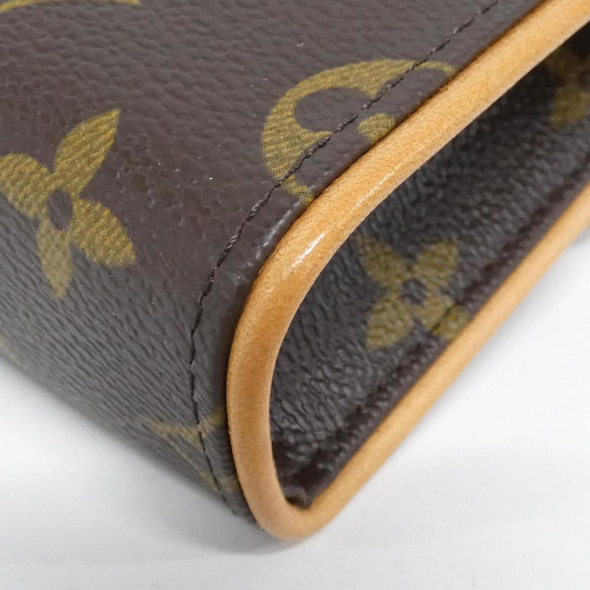 Louis Vuitton Marron Coated Canvas Fanny Pack Pochette (Pre-Owned)