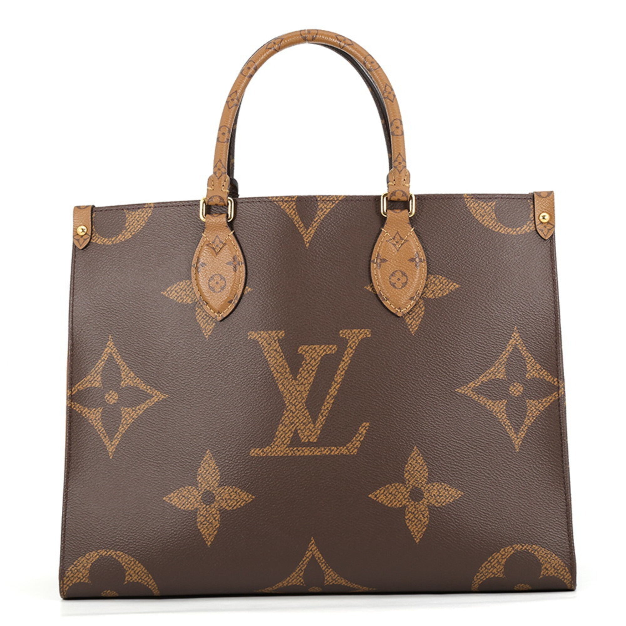 Louis Vuitton Monogram Reverse Red Brown Monogram Reverse Monogram Handbag Tote Bag (Pre-Owned)