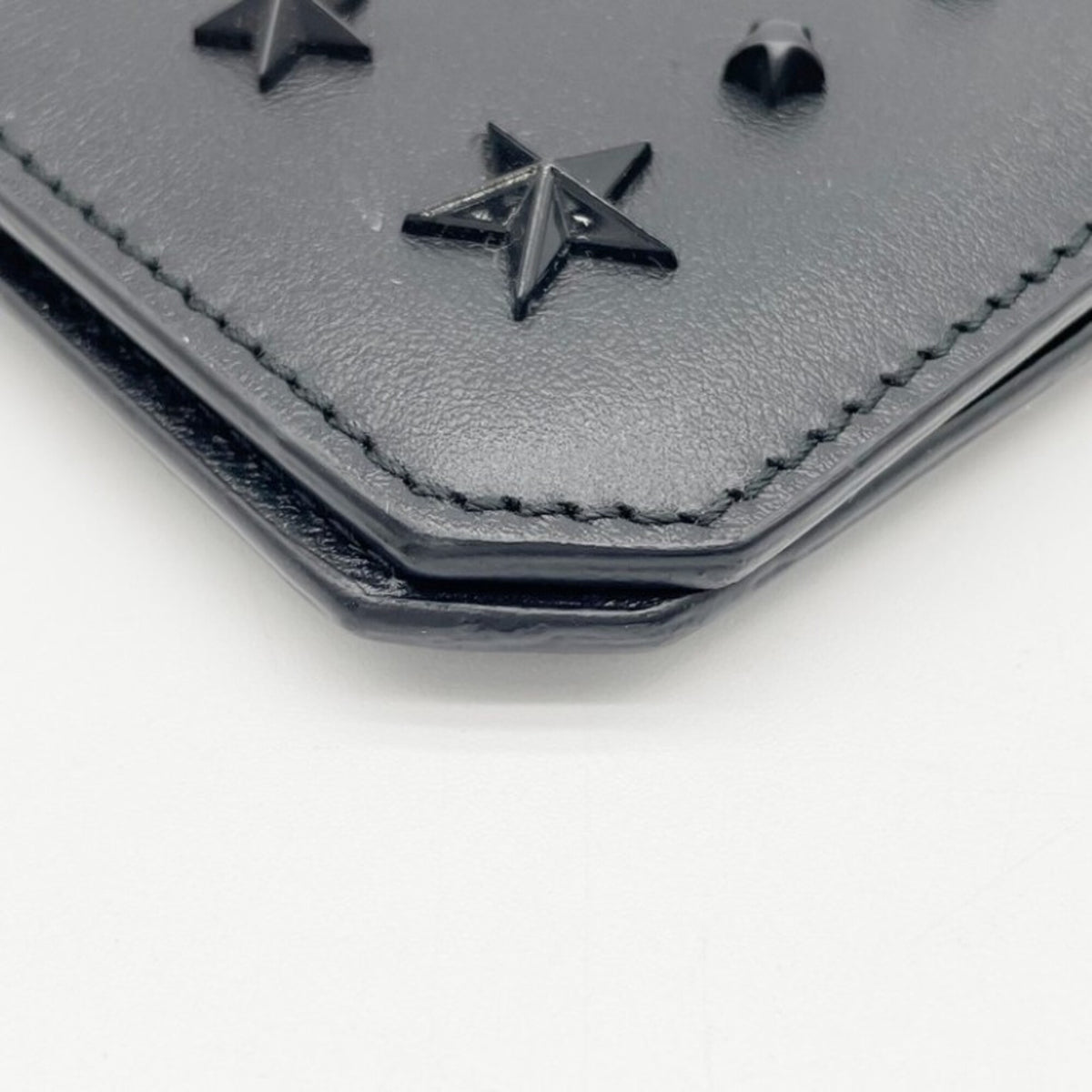 Jimmy Choo Black Leather Long Wallet (Bi-Fold) (Pre-Owned)