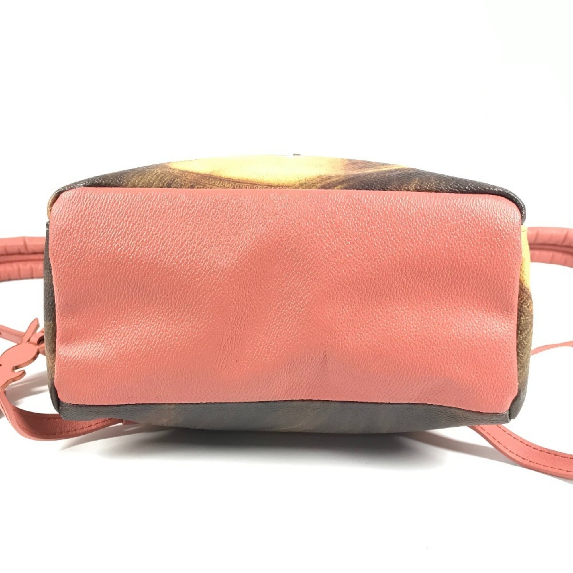 Louis Vuitton Khaki Pink Leather Backpack (Pre-Owned)