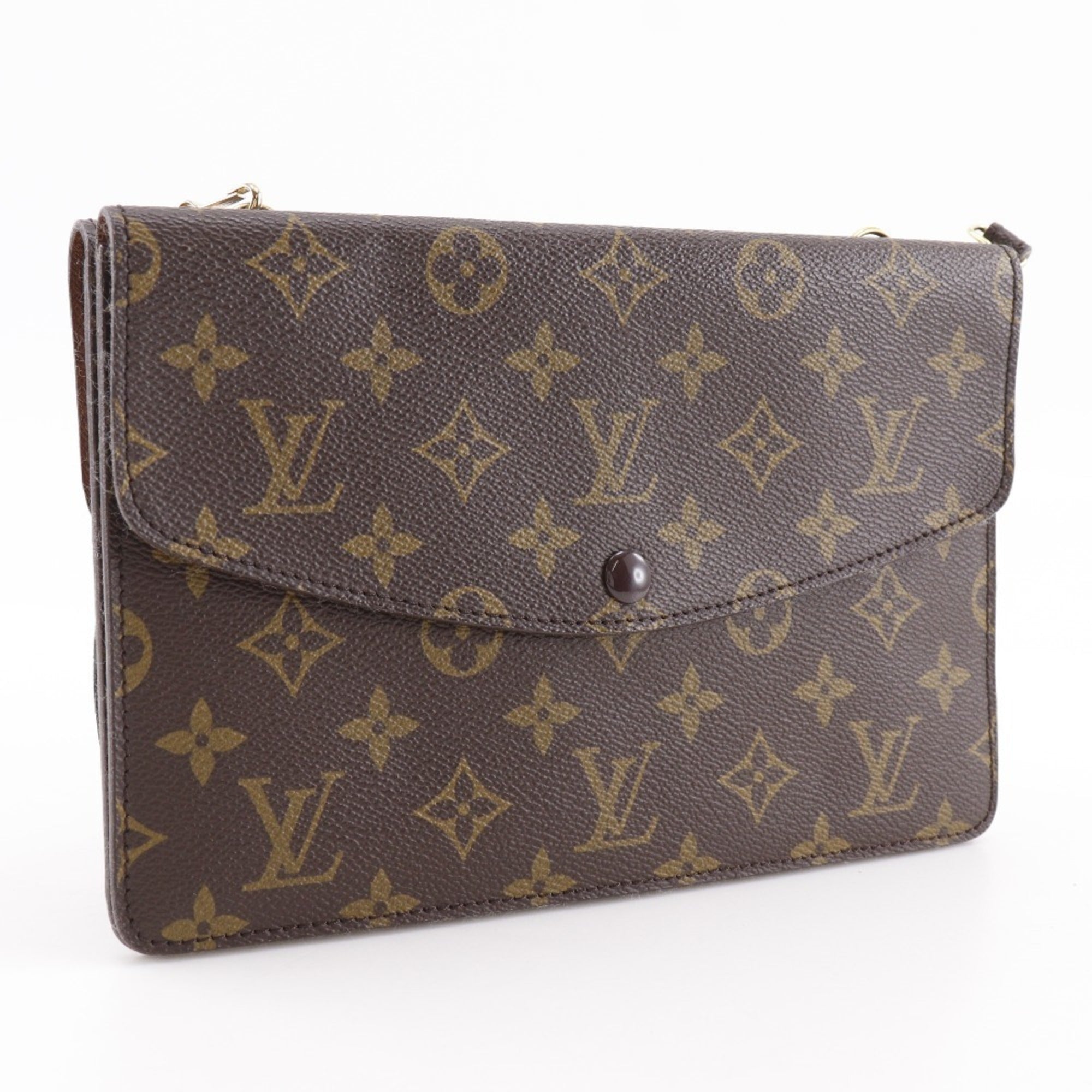 Louis Vuitton Brown Monogram Canvas Shoulder Bag (Pre-Owned)