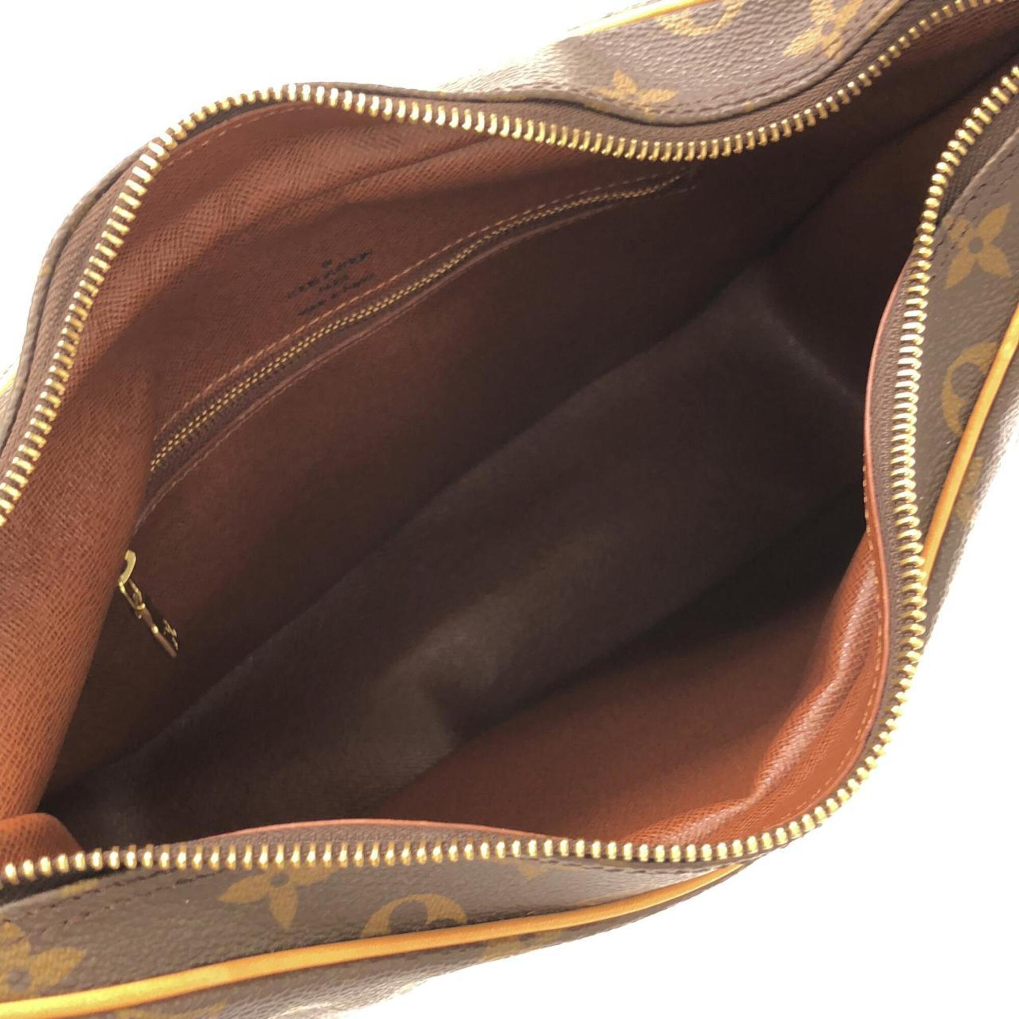 Louis Vuitton Monogram Marron Coated Canvas Shoulder Bag (Pre-Owned)