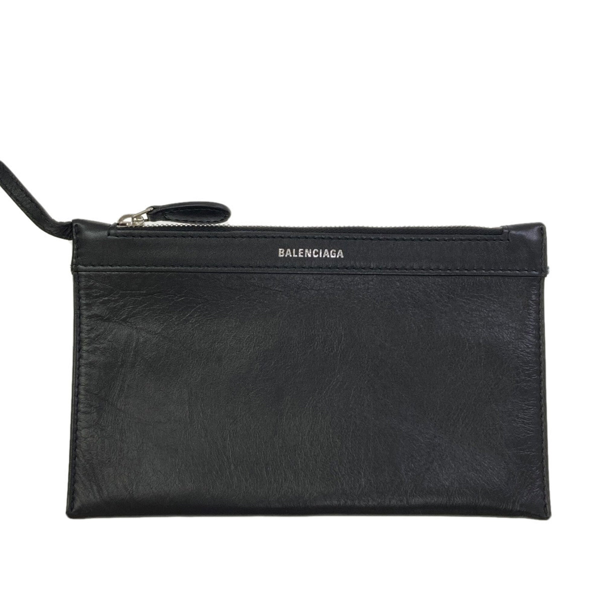 Balenciaga Black Leather Handbag (Pre-Owned)
