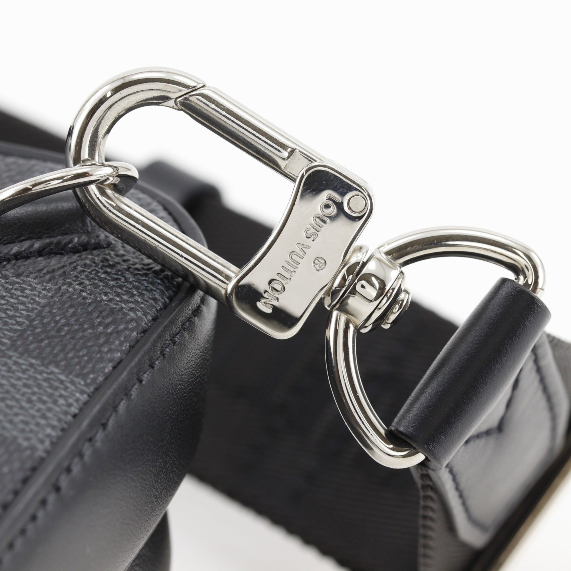 Louis Vuitton Black Damier Graphite Shoulder Bag Sling Bag (Pre-Owned)
