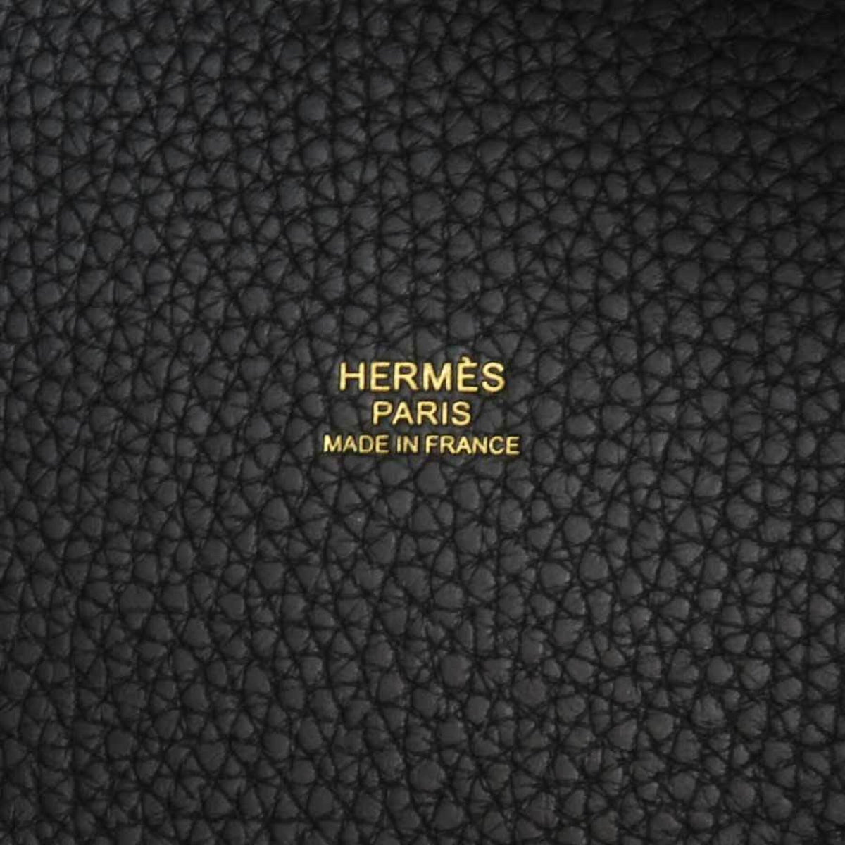 Hermes Black Taurillon Clemence Leather Handbag (Pre-Owned)