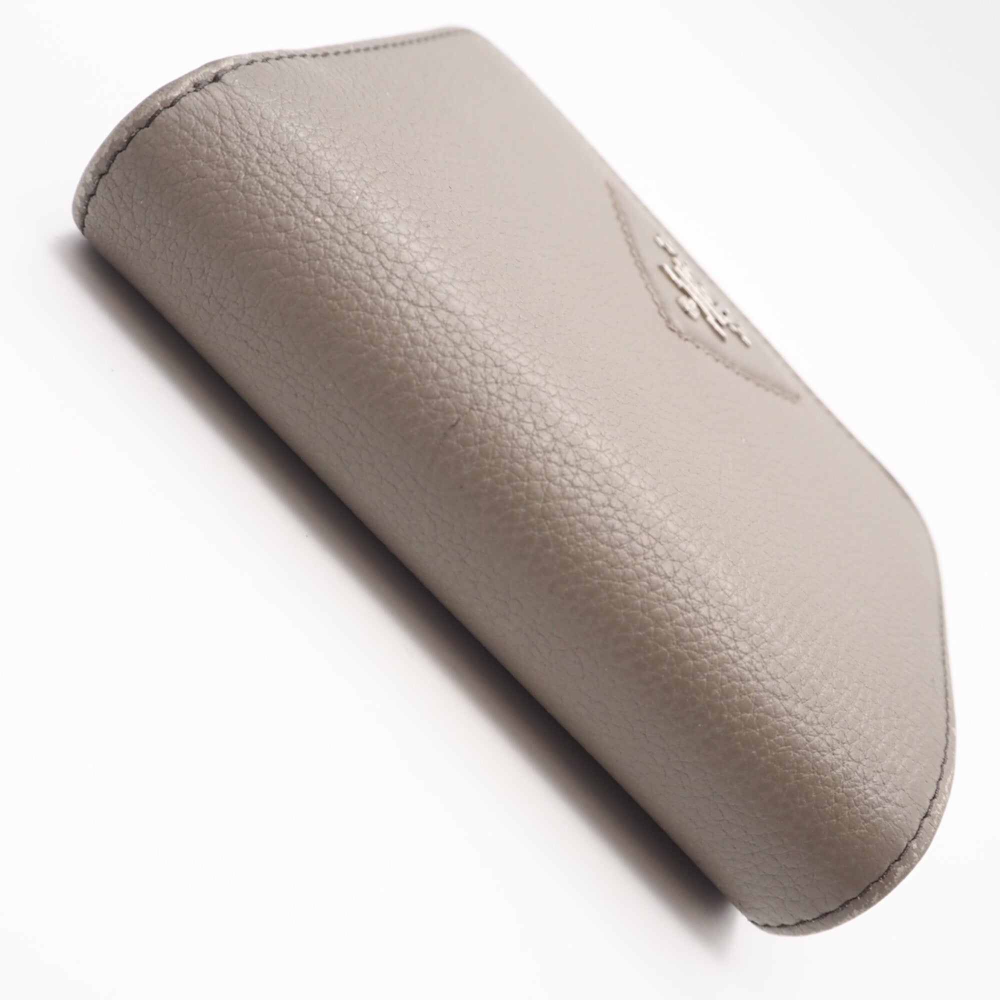 Prada Grayish Leather Wallet (Bi-Fold) (Pre-Owned)