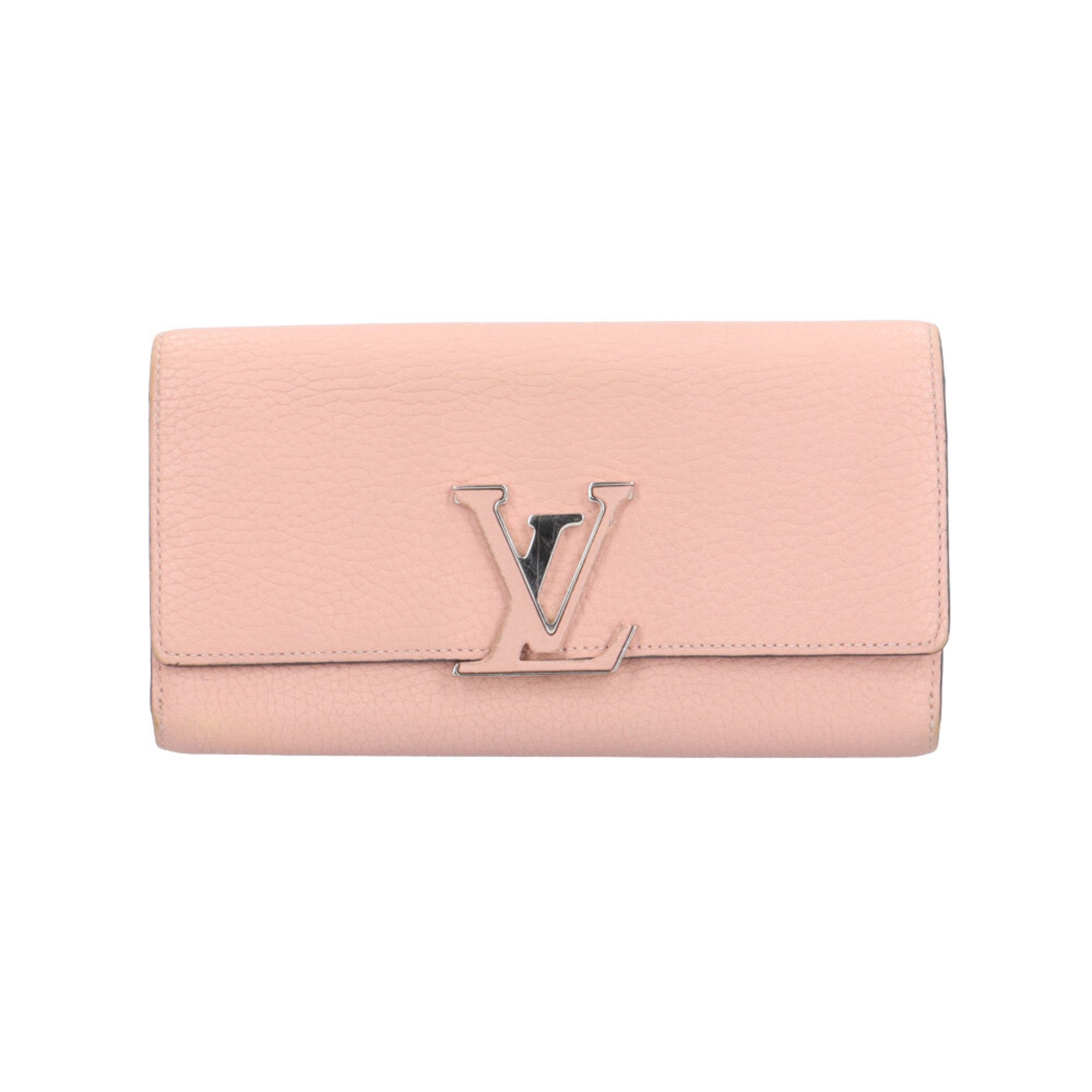 Louis Vuitton Galle Magnolia Or Pink Leather Coin Purse/Coin Case (Pre-Owned)