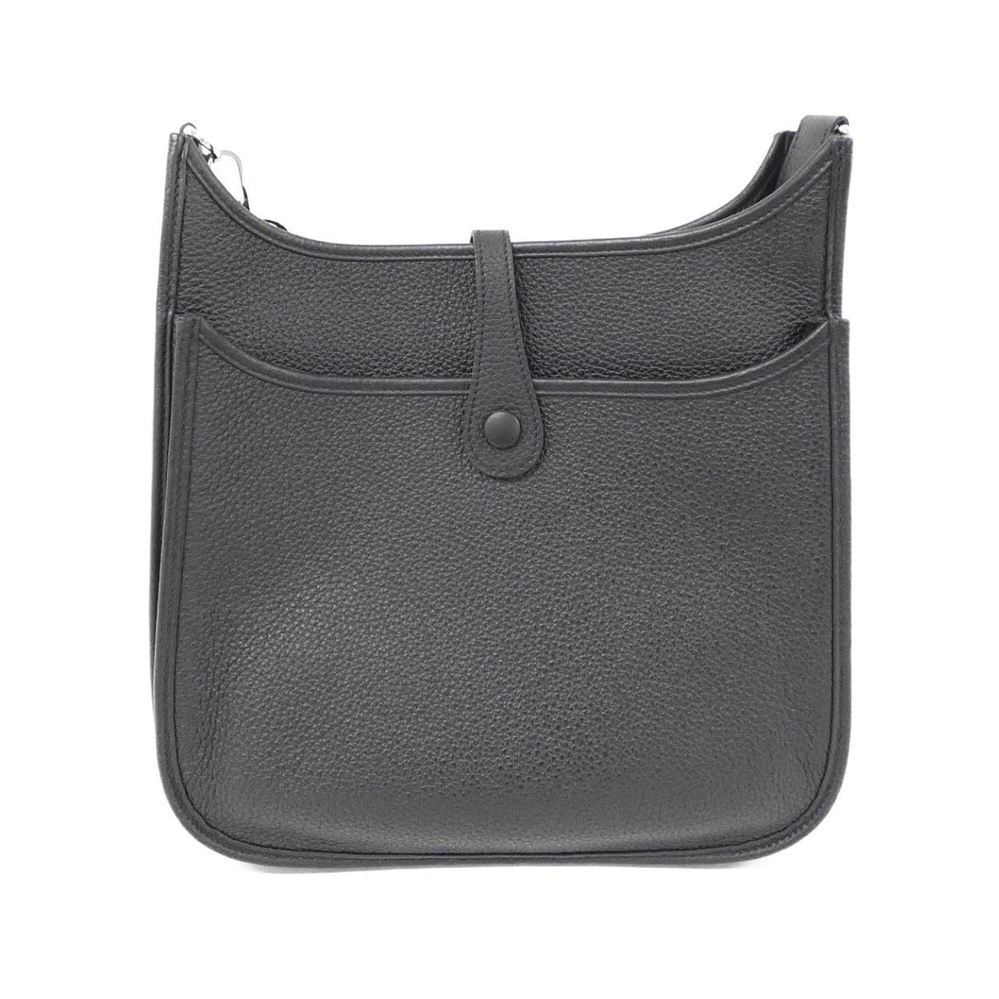 Hermes Black Taurillon Clemence Leather Shoulder Bag (Pre-Owned)
